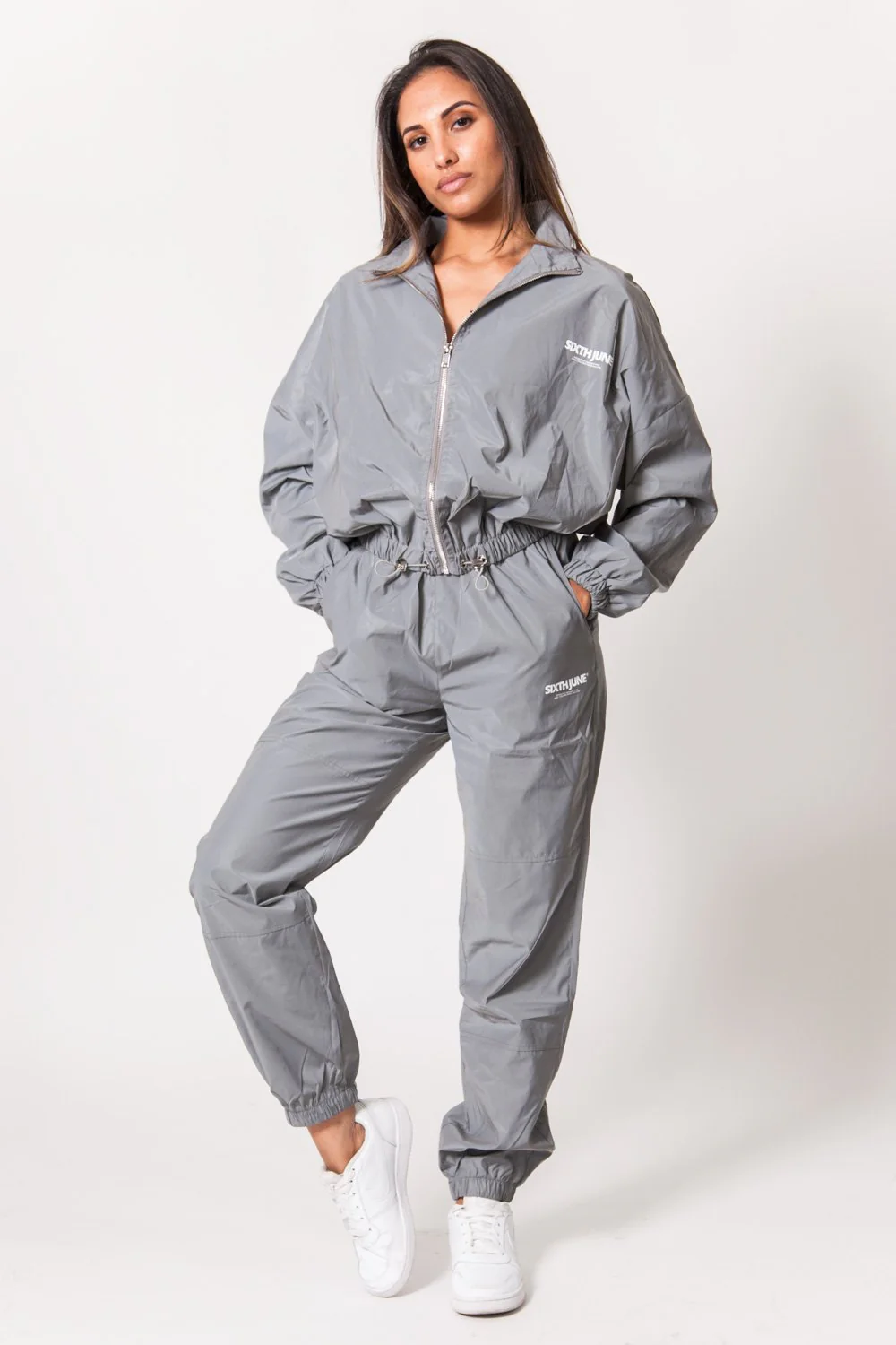 Veste réfléchissante logo gris clair - Image 7