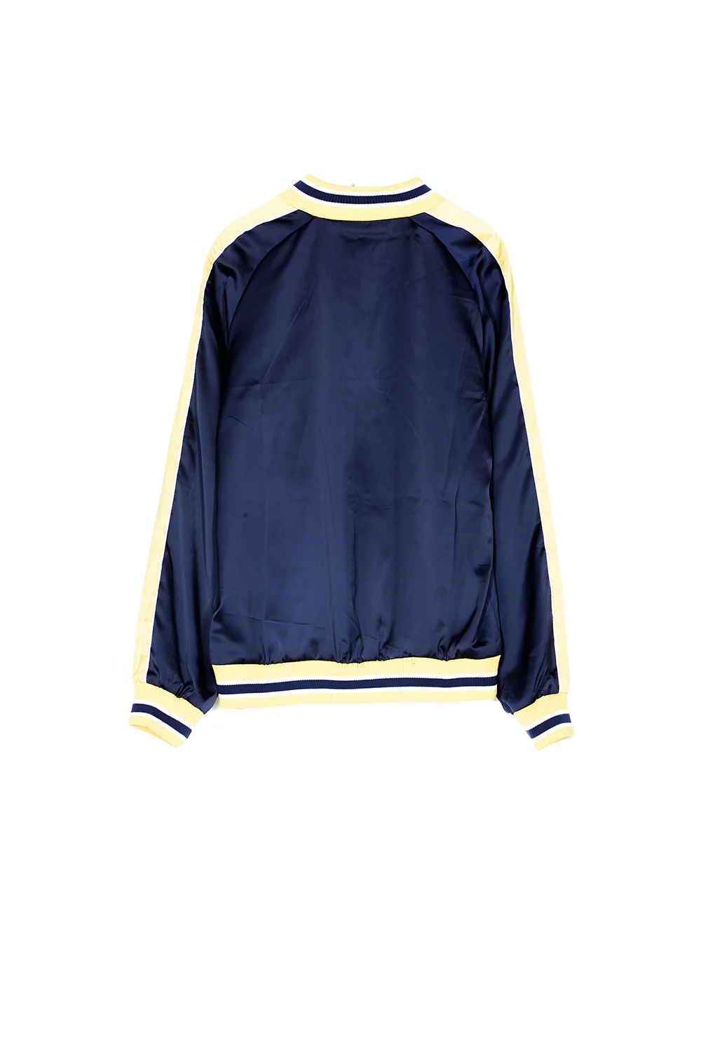 Veste satin bandes bleu jaune - Image 7