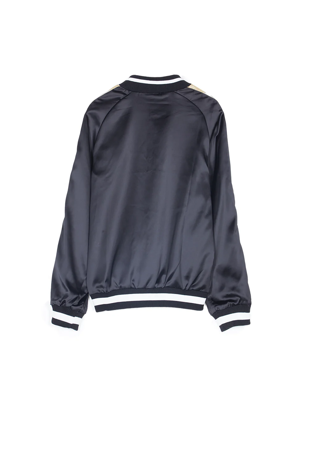 Veste satin bandes noir doré - Image 7