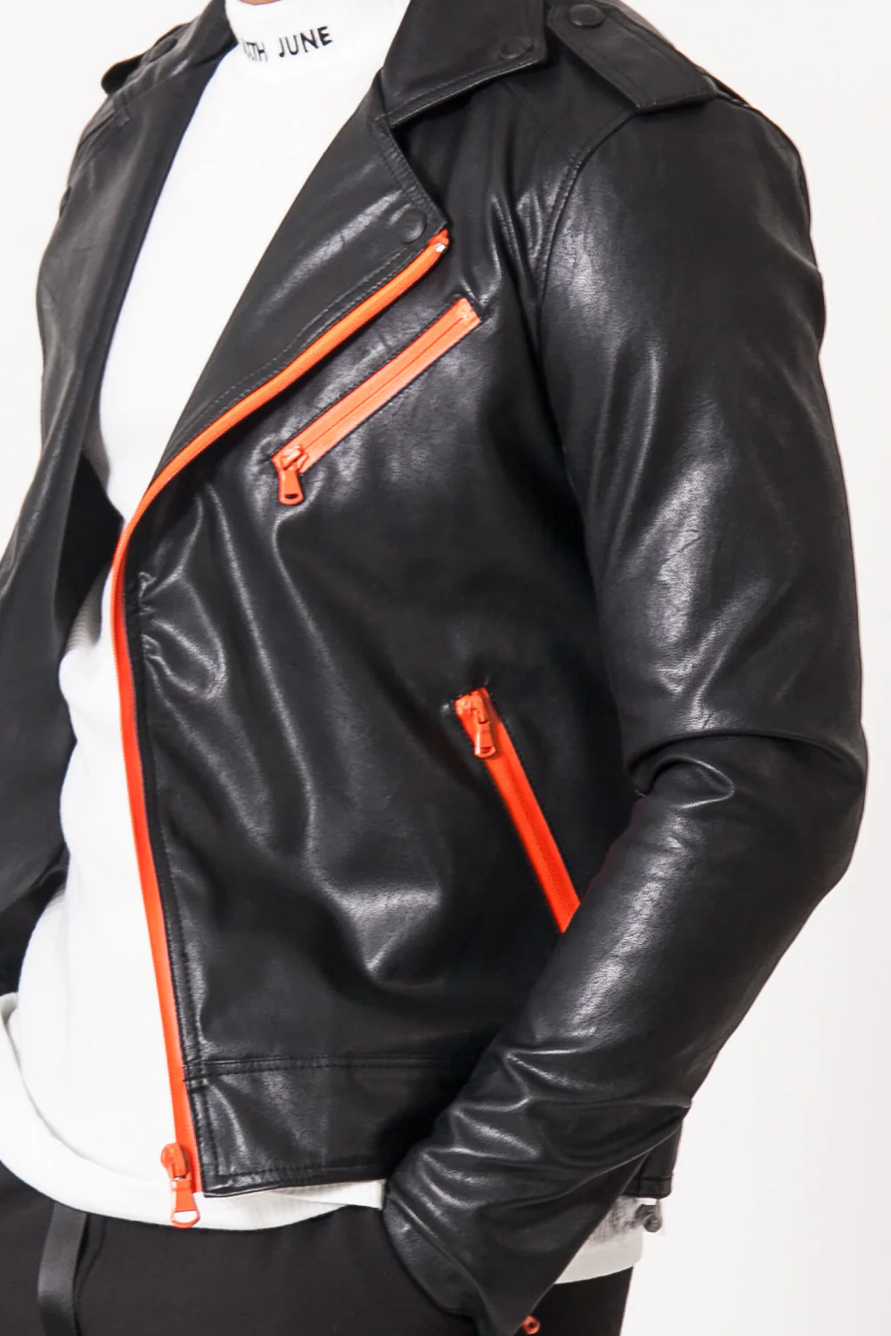 Veste noir orange - Image 3