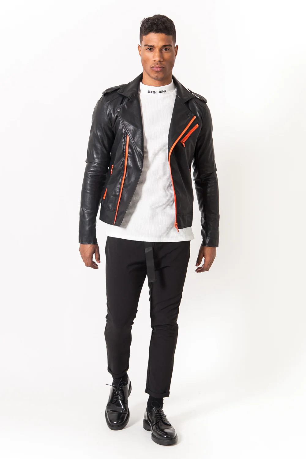 Veste noir orange - Image 6