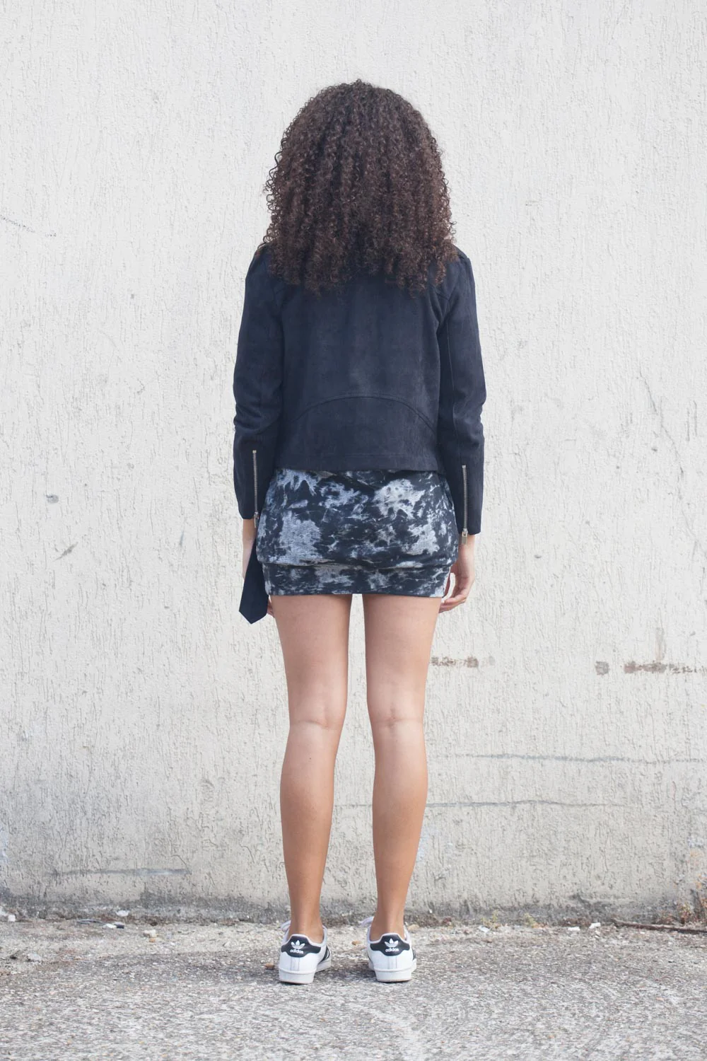 Veste suédine Femme noire W2017VJA - Image 2