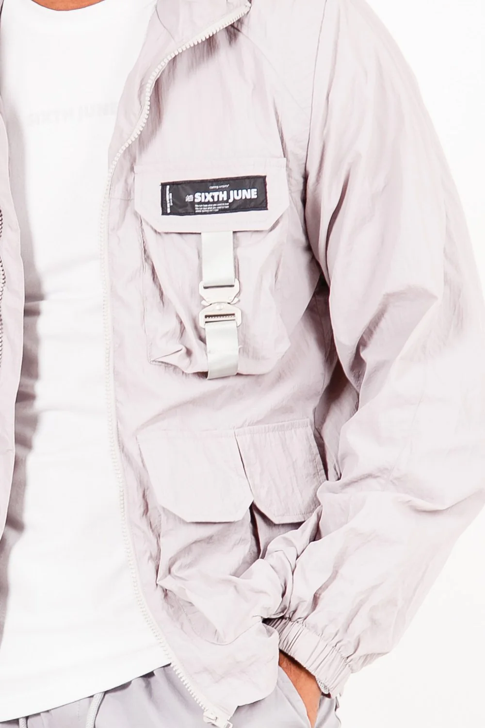 Veste tactique multipoche Gris taupe - Image 3