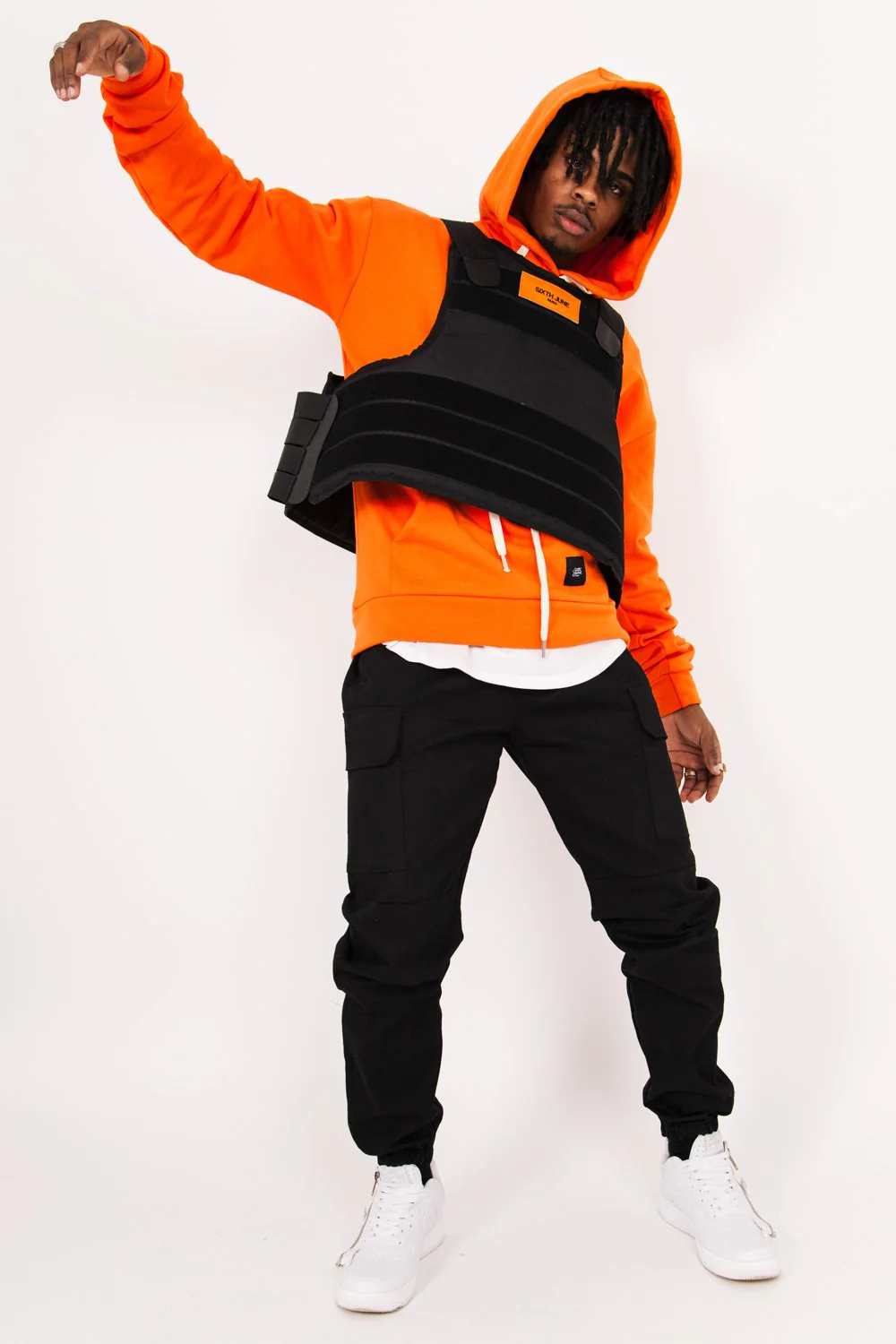 Veste tactique patch noir - Image 2