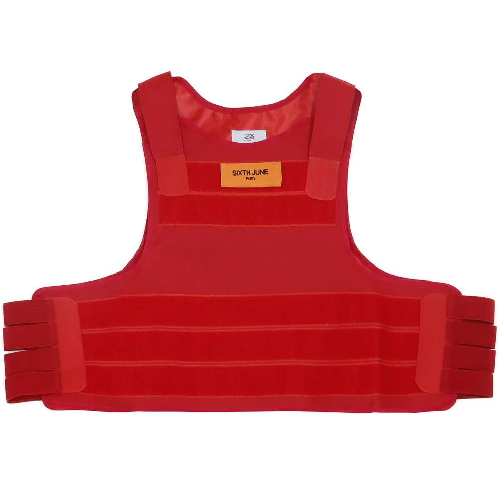 Veste tactique patch rouge - Image 4