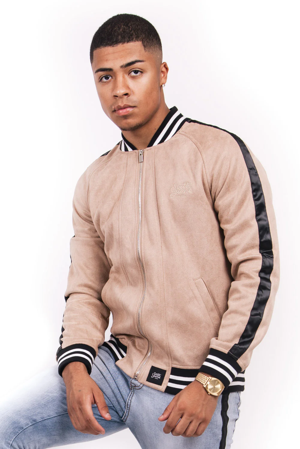 Veste teddy zippé beige - Image 2
