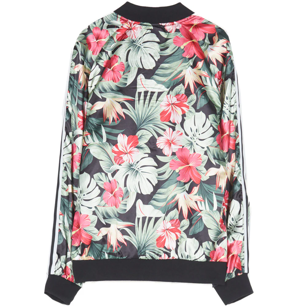 Veste tropicale satin vert rose - Image 6