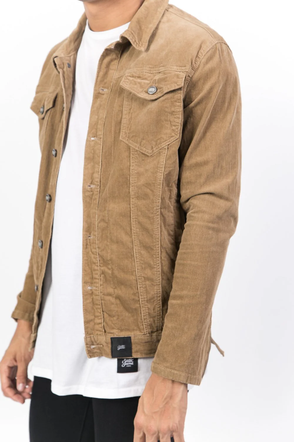 Veste velours côtelé beige - Image 3