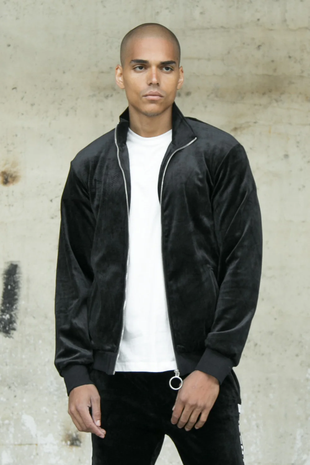 Veste velours logo racing noir - Image 5