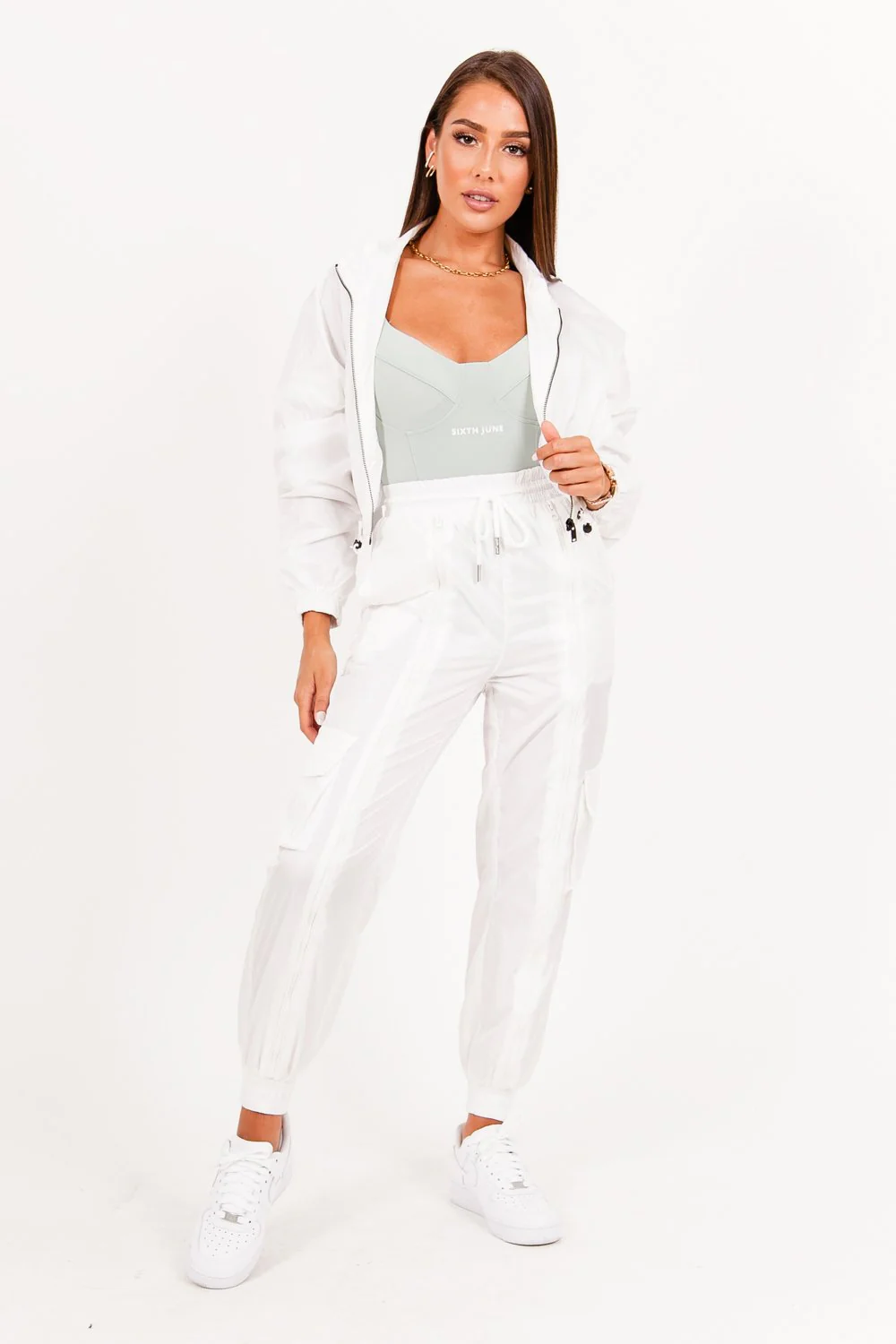 Veste jogging blanc - Image 6