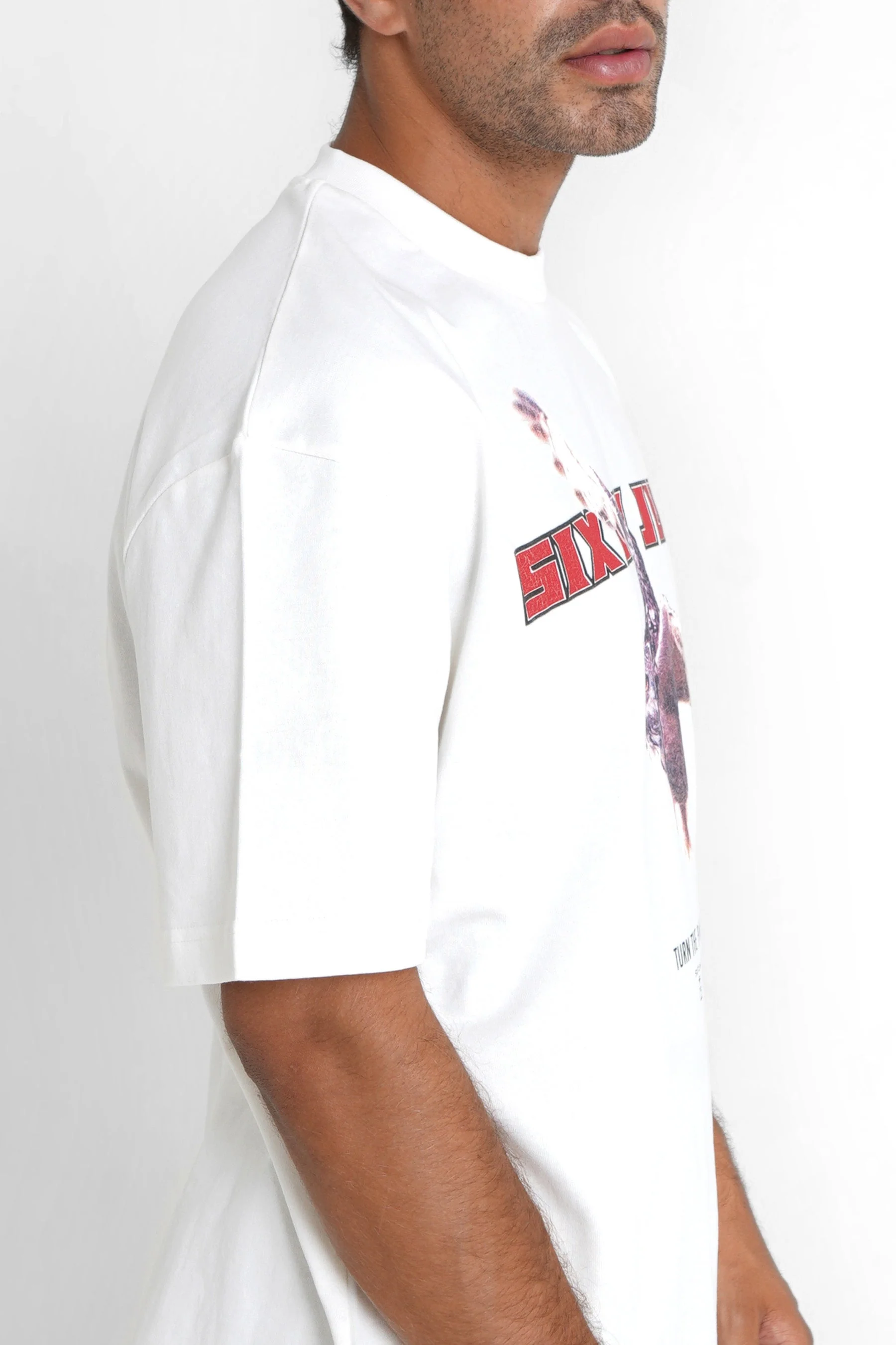 T-shirt vintage eagle Blanc cassé - Image 4
