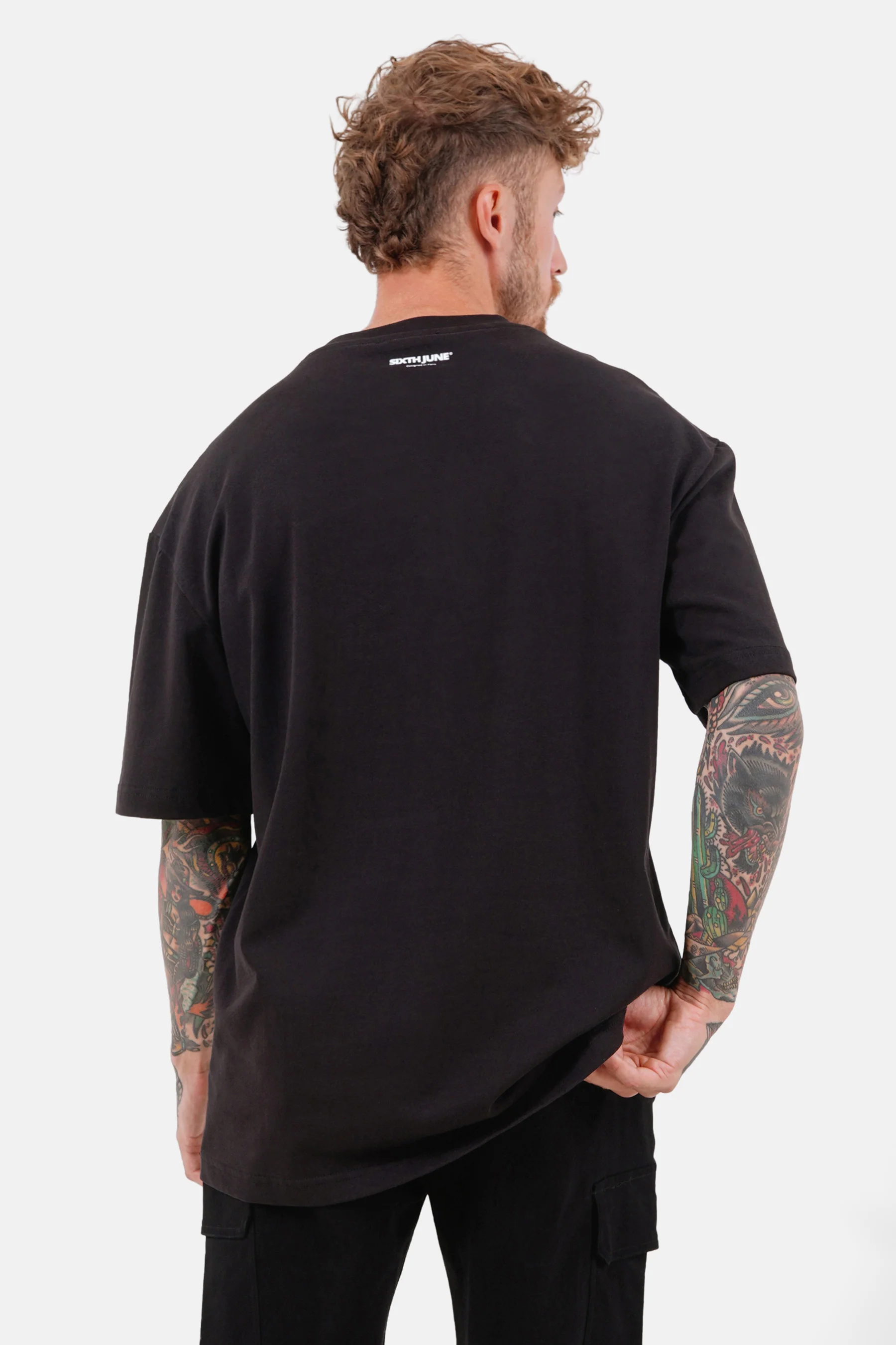 T-shirt vintage serpent Noir - Image 5