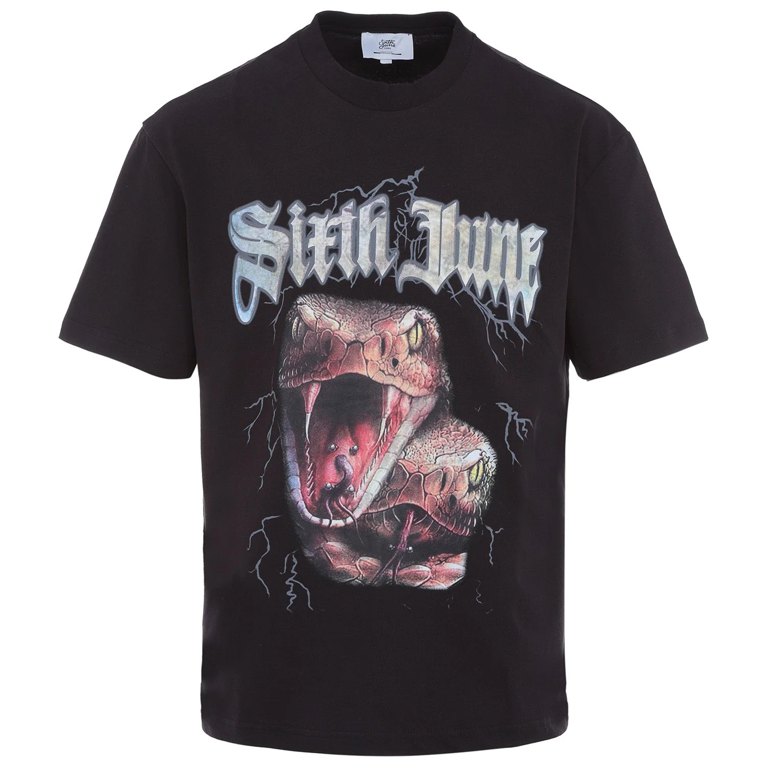 T-shirt vintage serpent Noir - Image 6