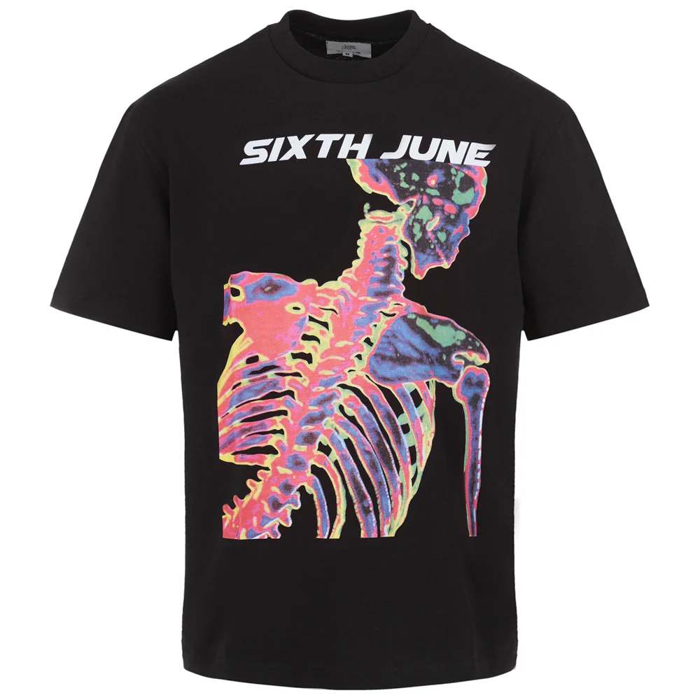T-shirt vintage squelette Noir - Image 7
