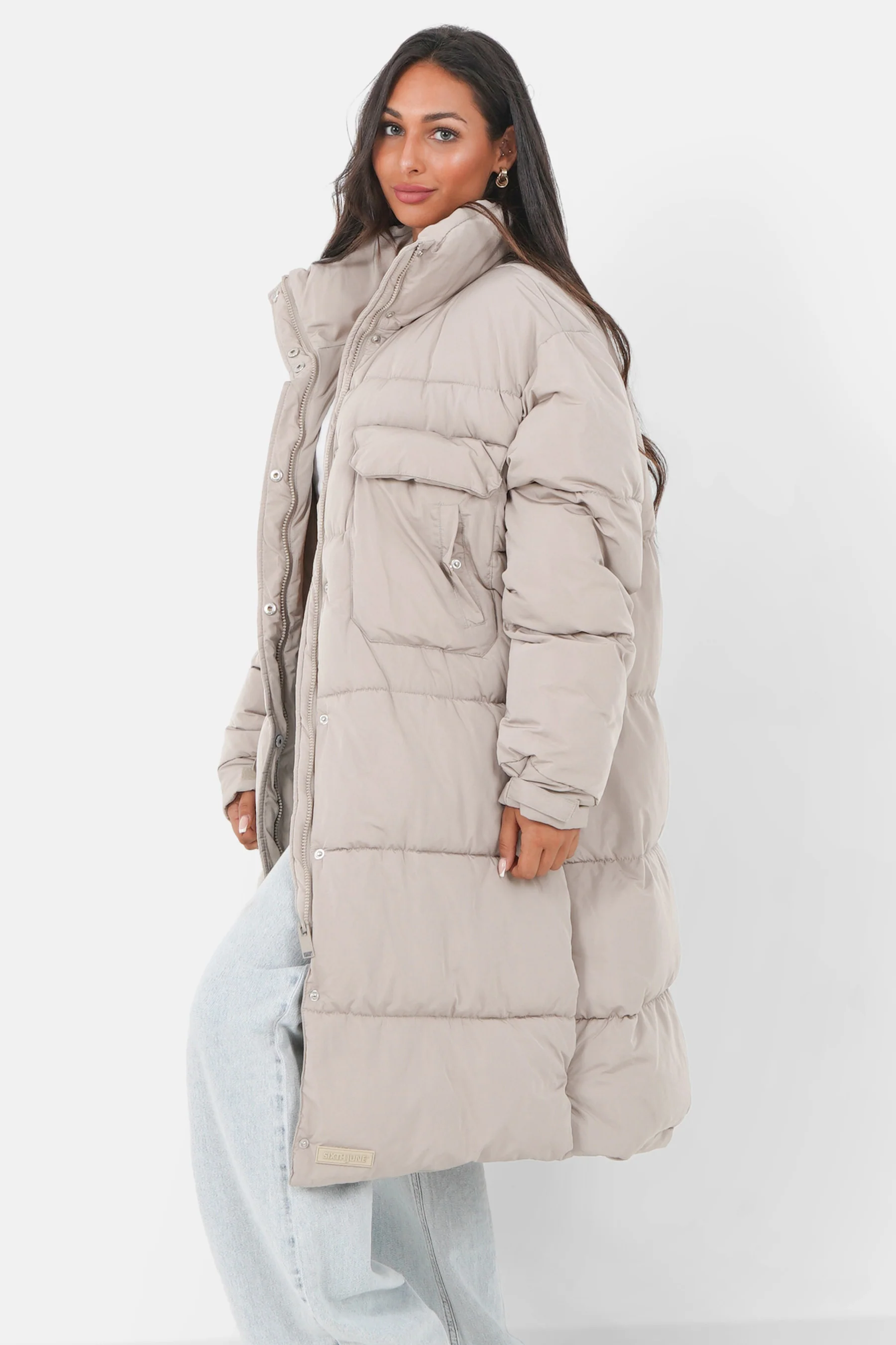 OVERSIZED cargo maxi puffer jacket - Image 4