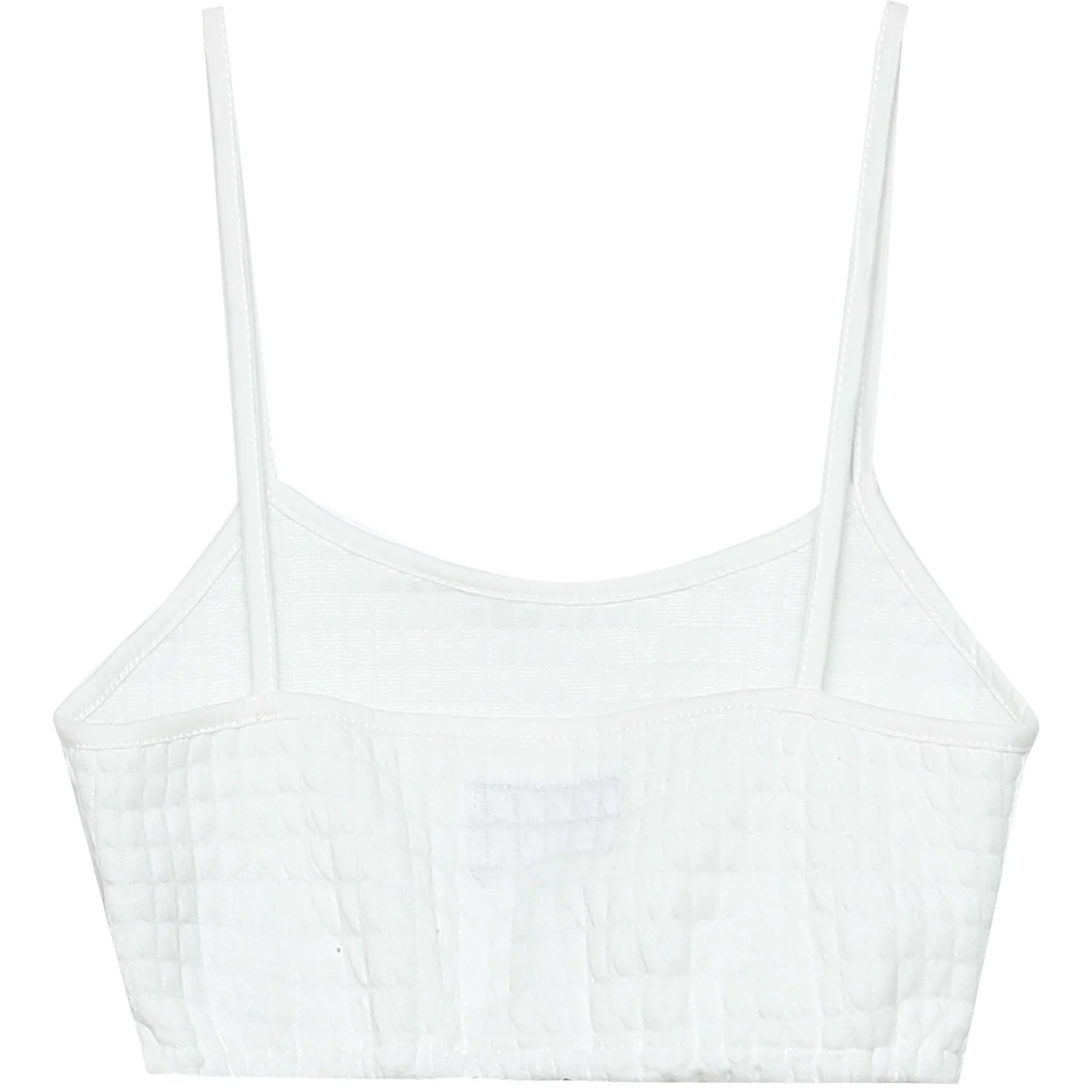 Brassière bretelles gaufré blanc - Image 7