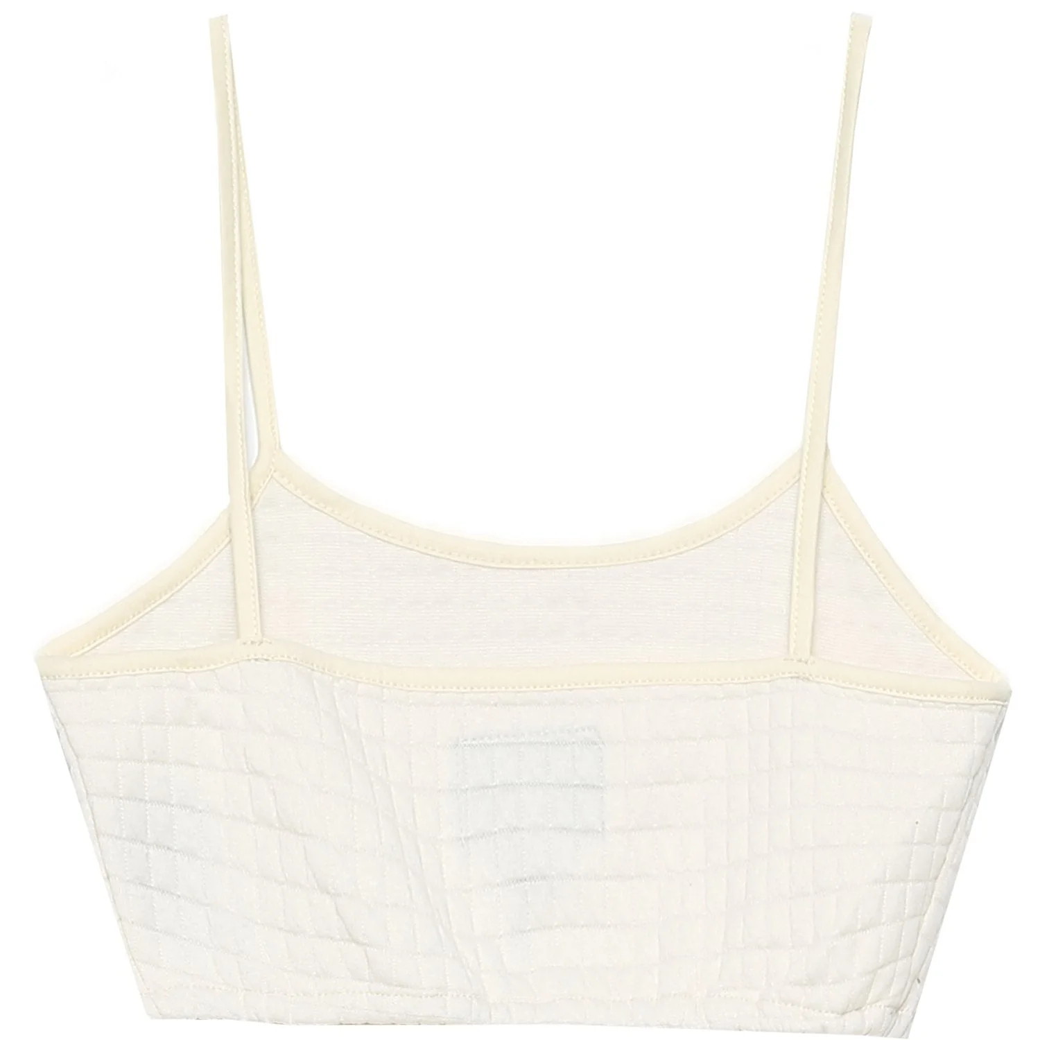 Brassière bretelles gaufré jaune pâle - Image 7