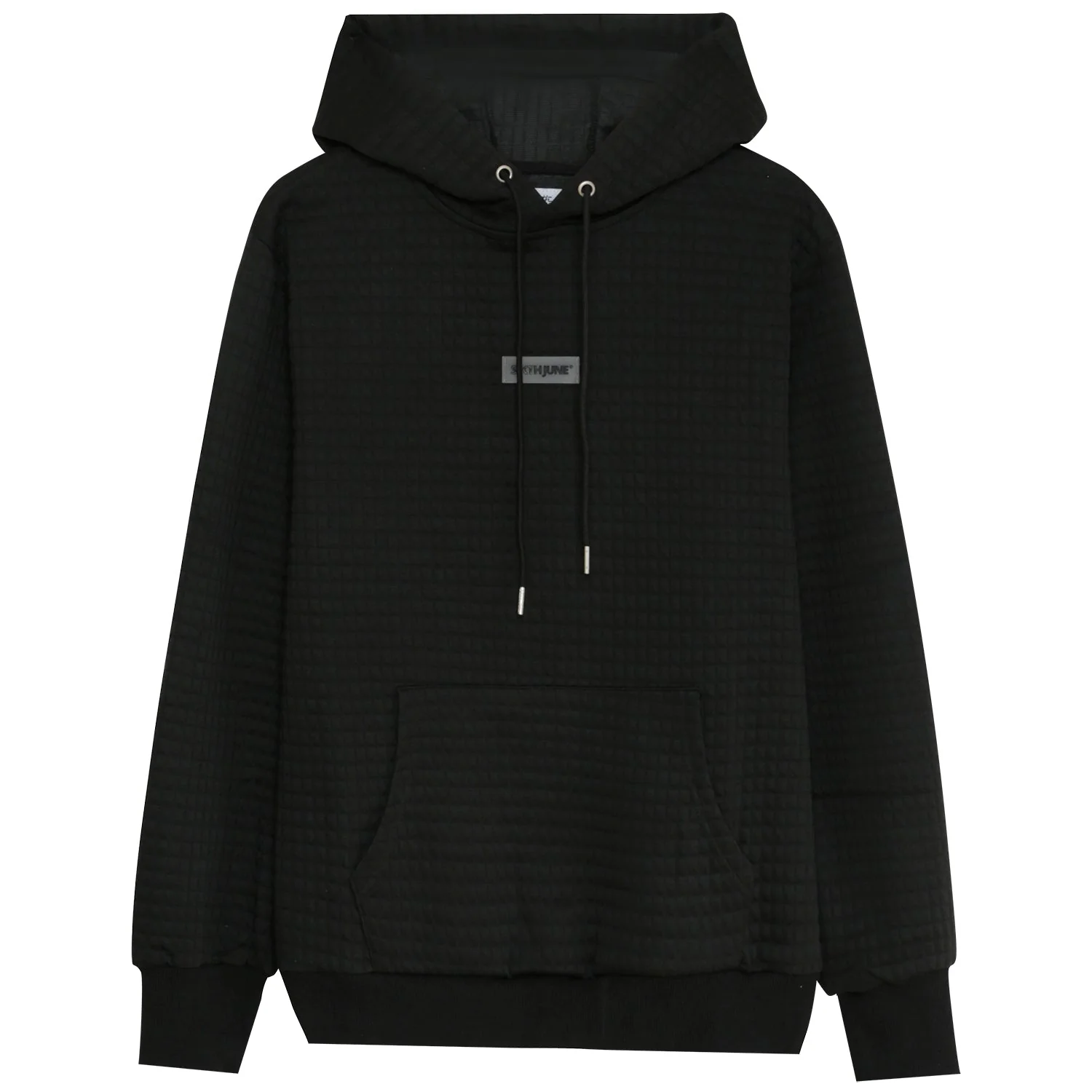 Sweat capuche gaufré Noir - Image 5