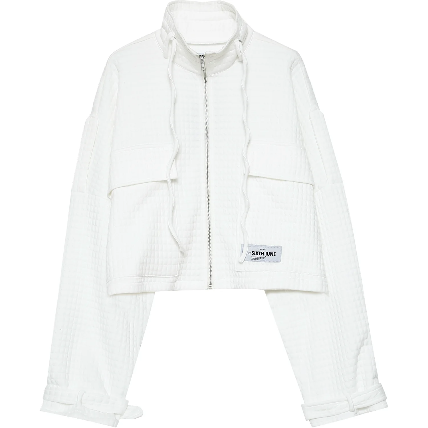 Veste gaufrée oversize blanc