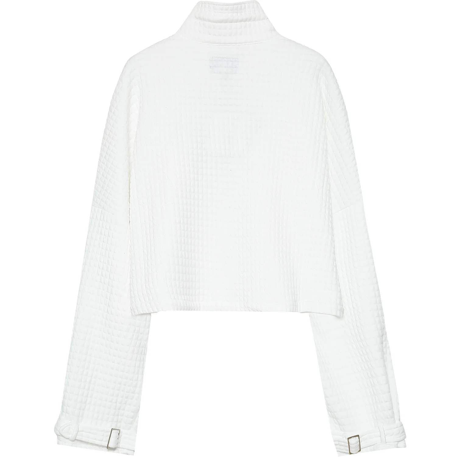 Veste gaufrée oversize blanc - Image 6