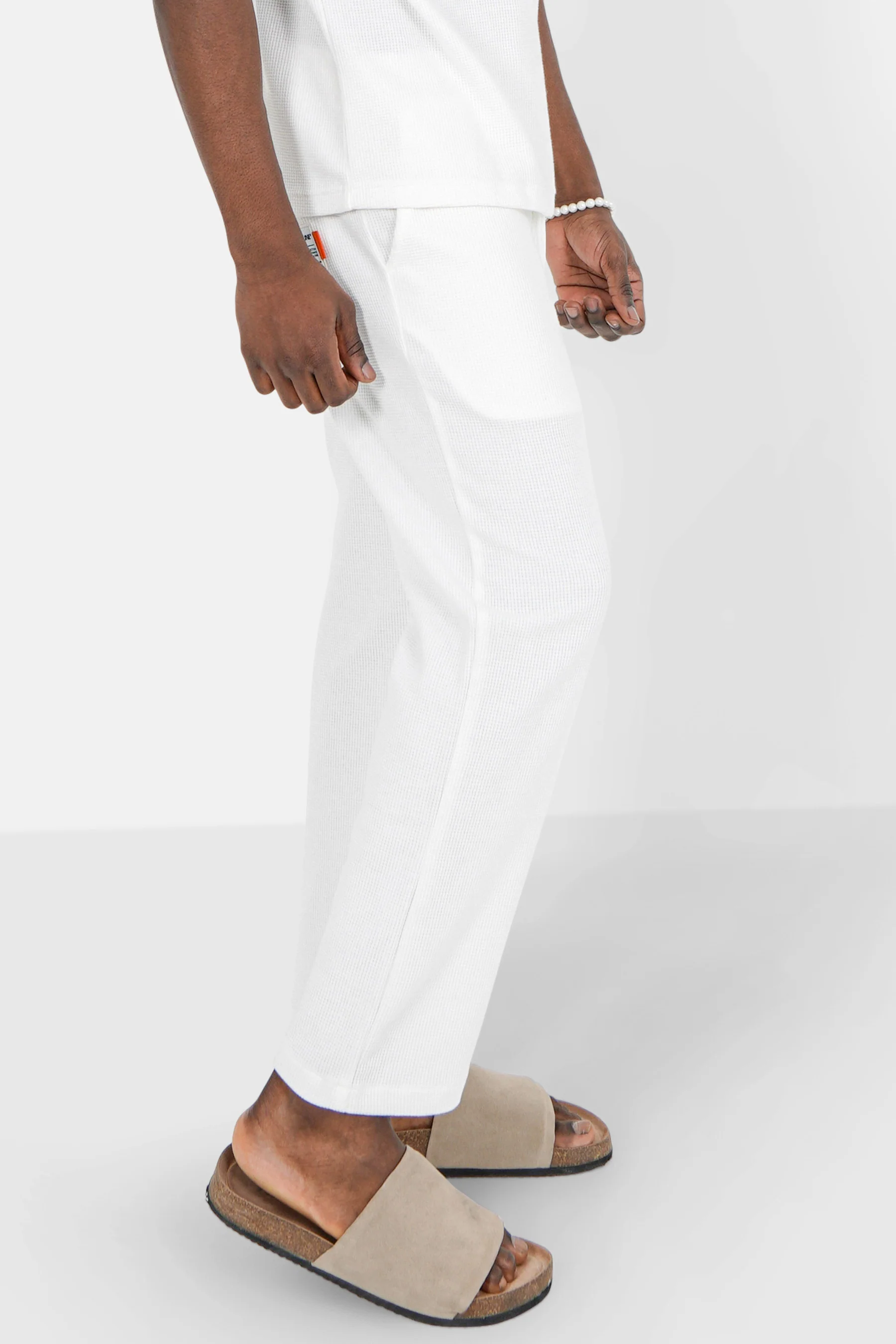 Pantalon gaufré Blanc - Image 4