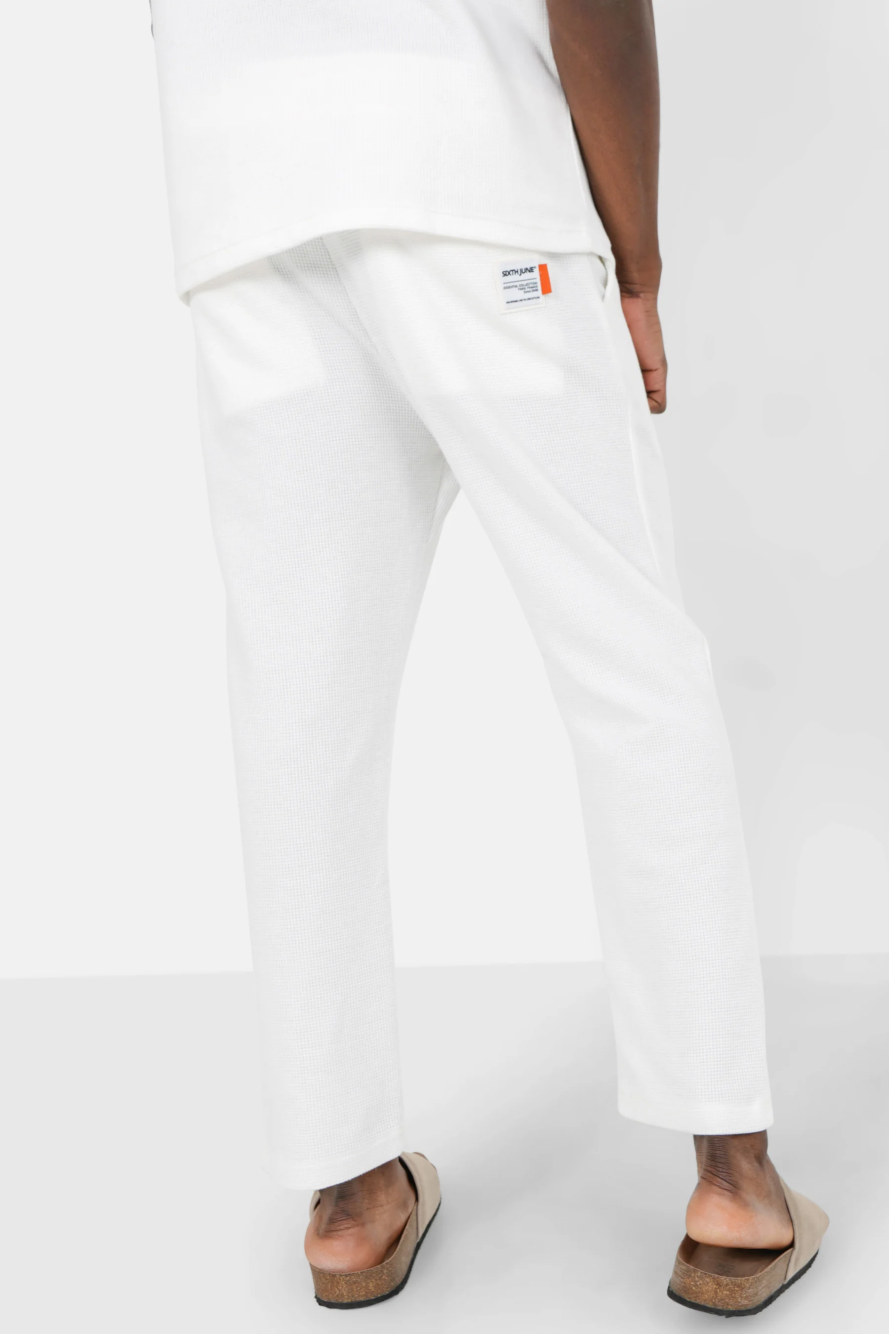 Pantalon gaufré Blanc - Image 5