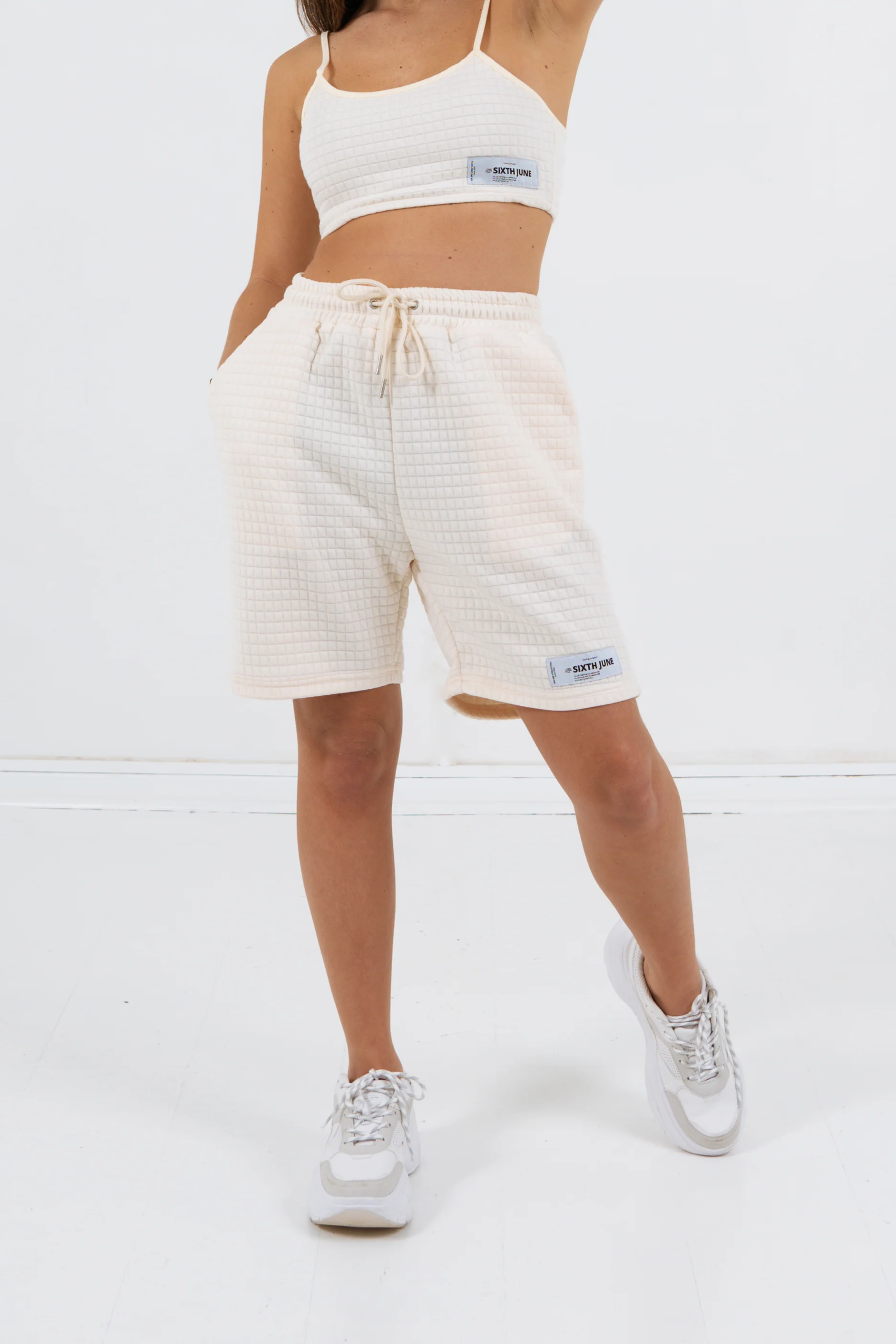 Short gauffré confort jaune - Image 2