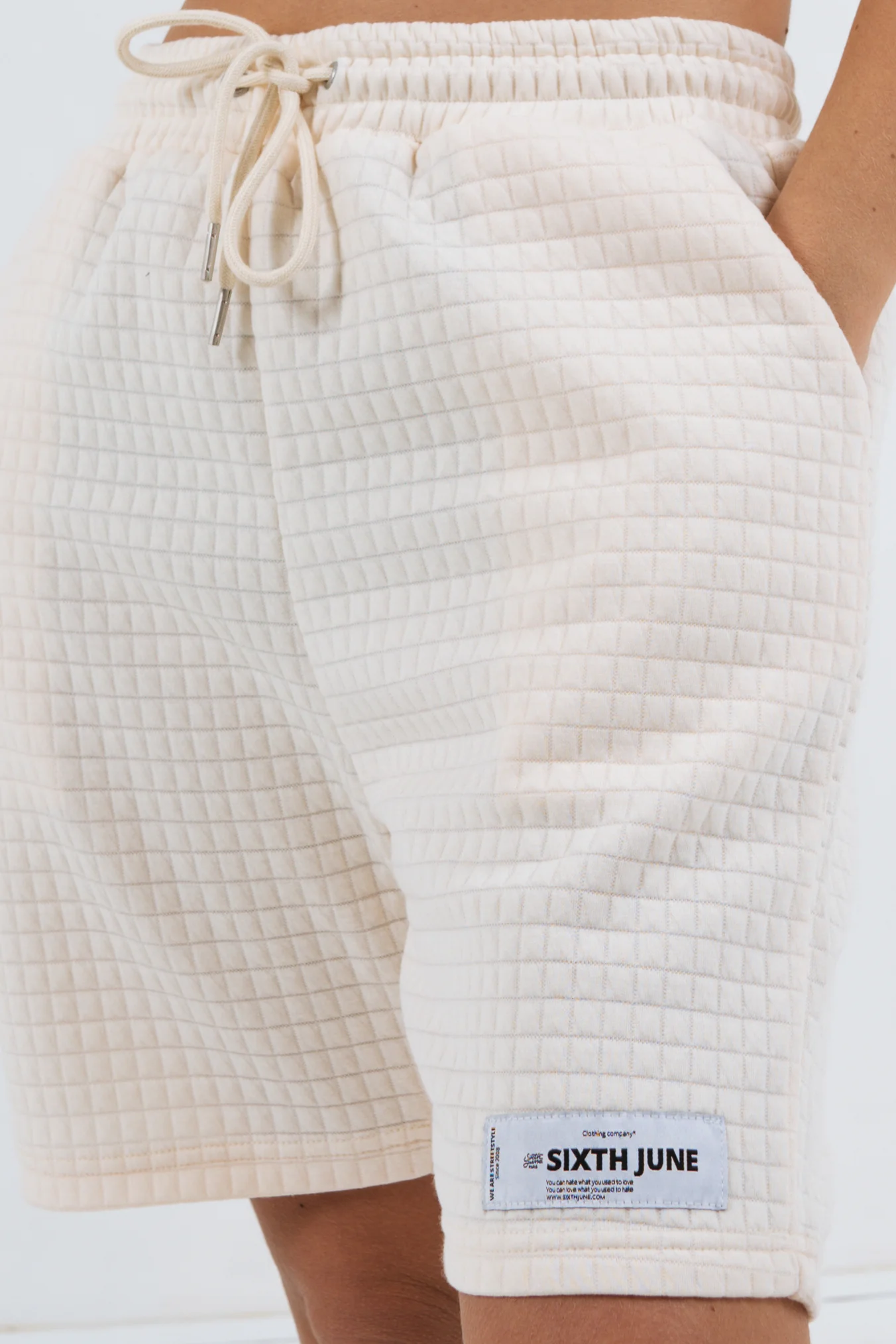 Short gauffré confort jaune - Image 3