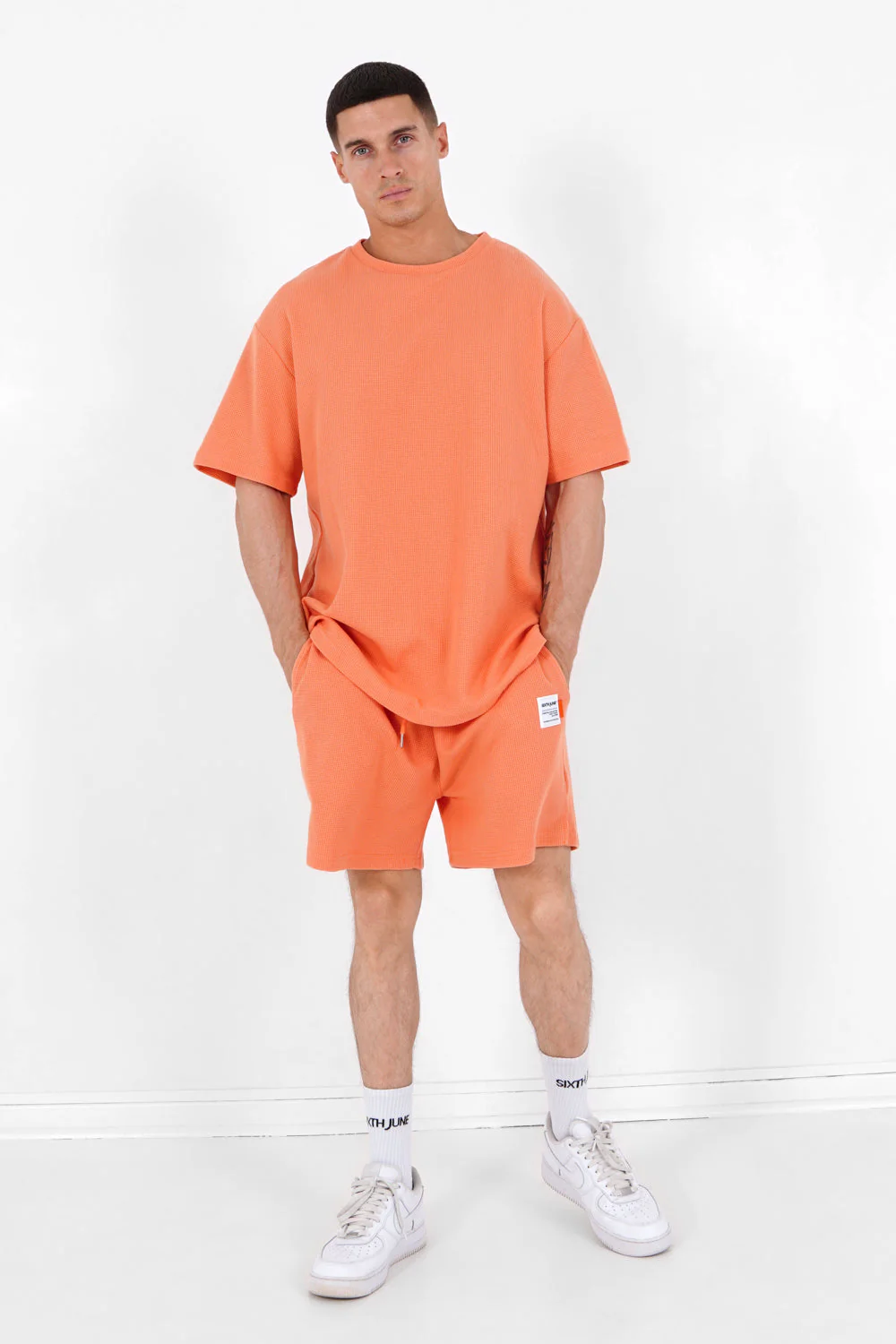 Short gaufré Orange - Image 2