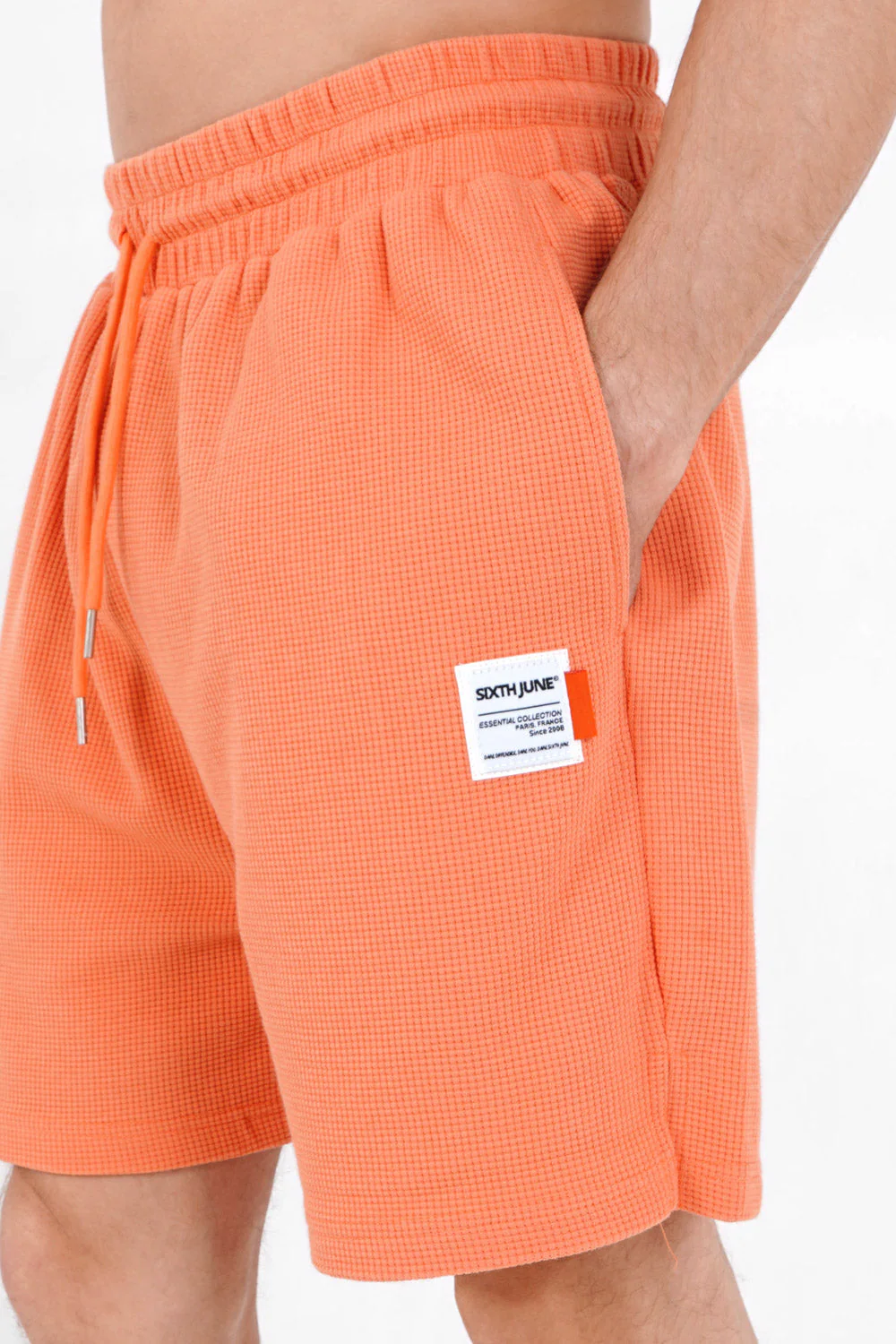 Short gaufré Orange - Image 3