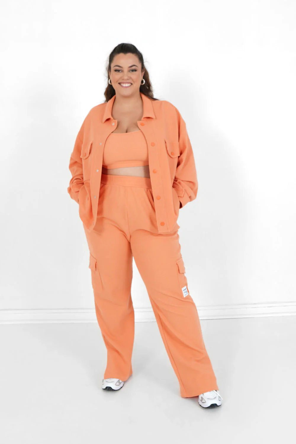 Pantalon droit gaufré Orange - Image 10