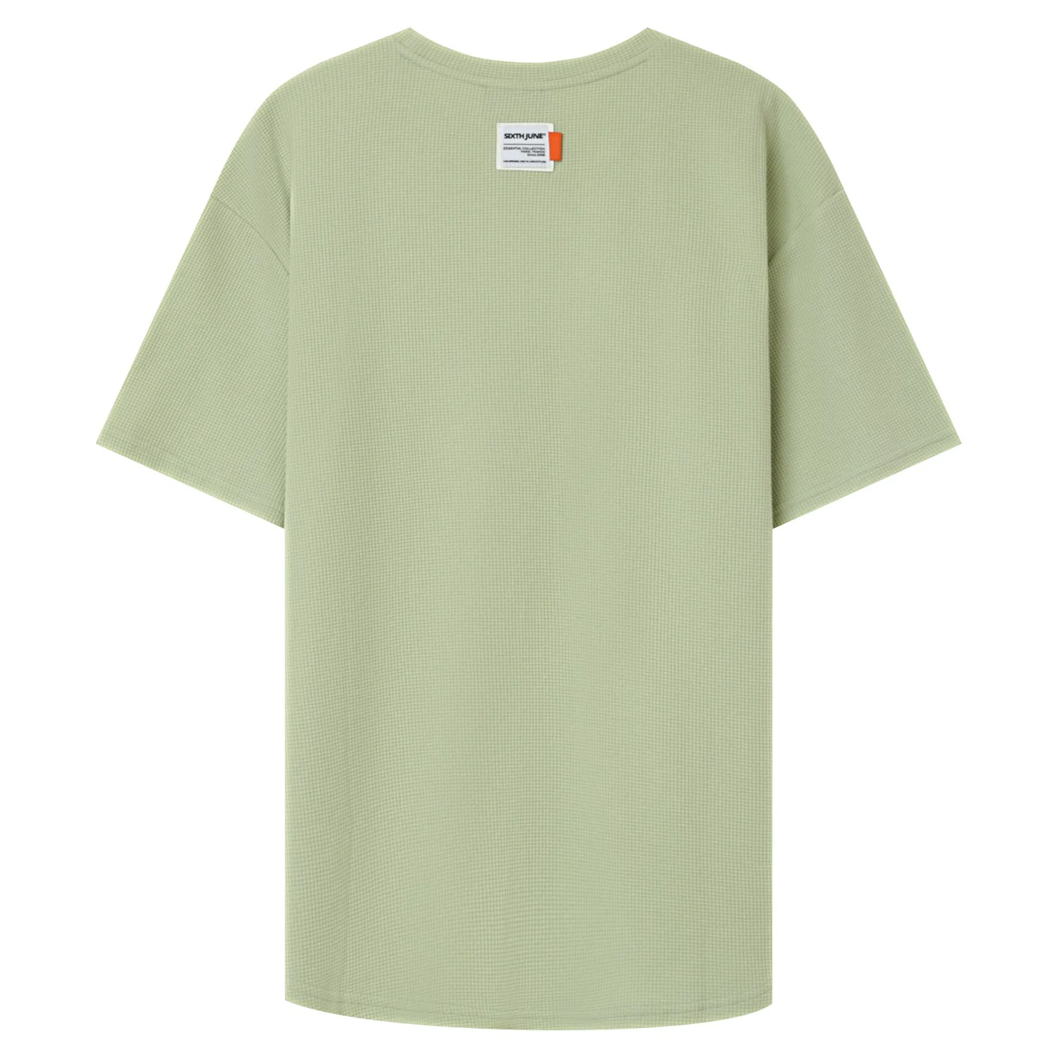 T-shirt gaufré oversize Vert clair - Image 8
