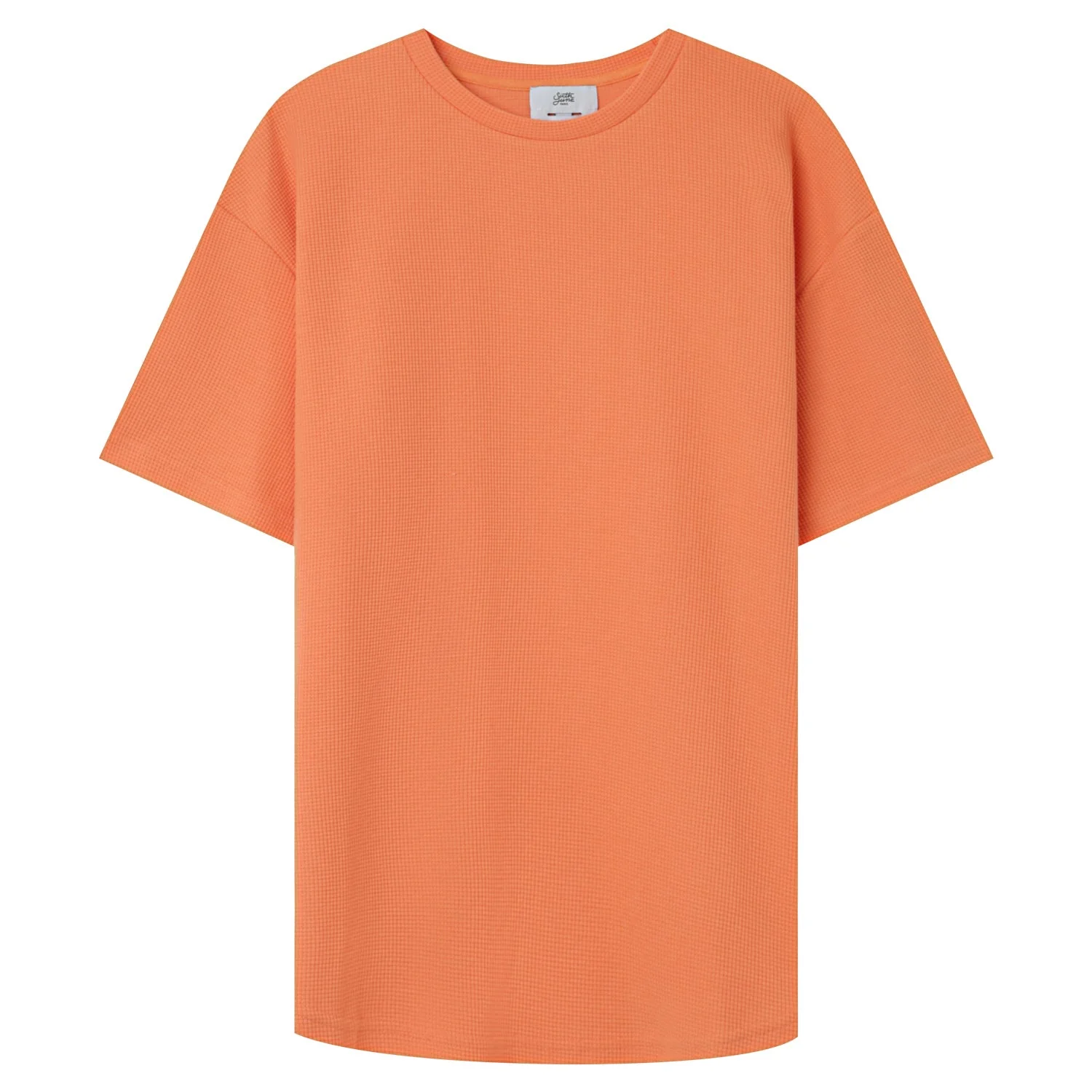T-shirt gaufré oversize Orange - Image 6