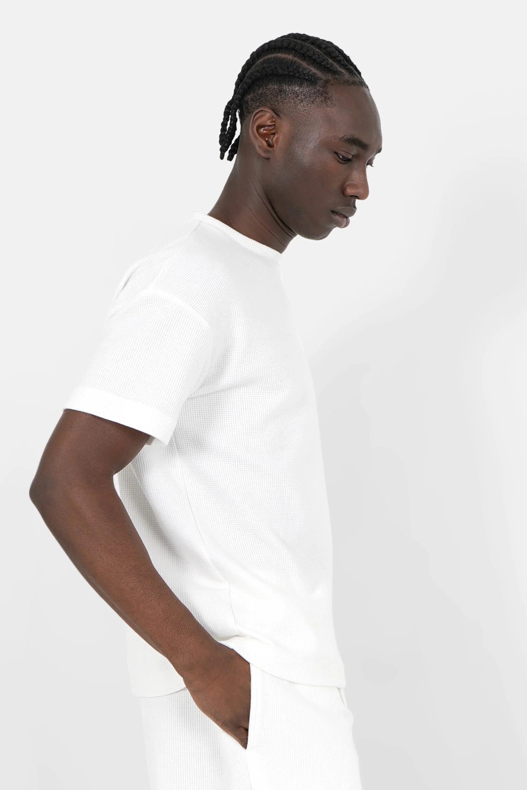 T-shirt gaufré Blanc - Image 4