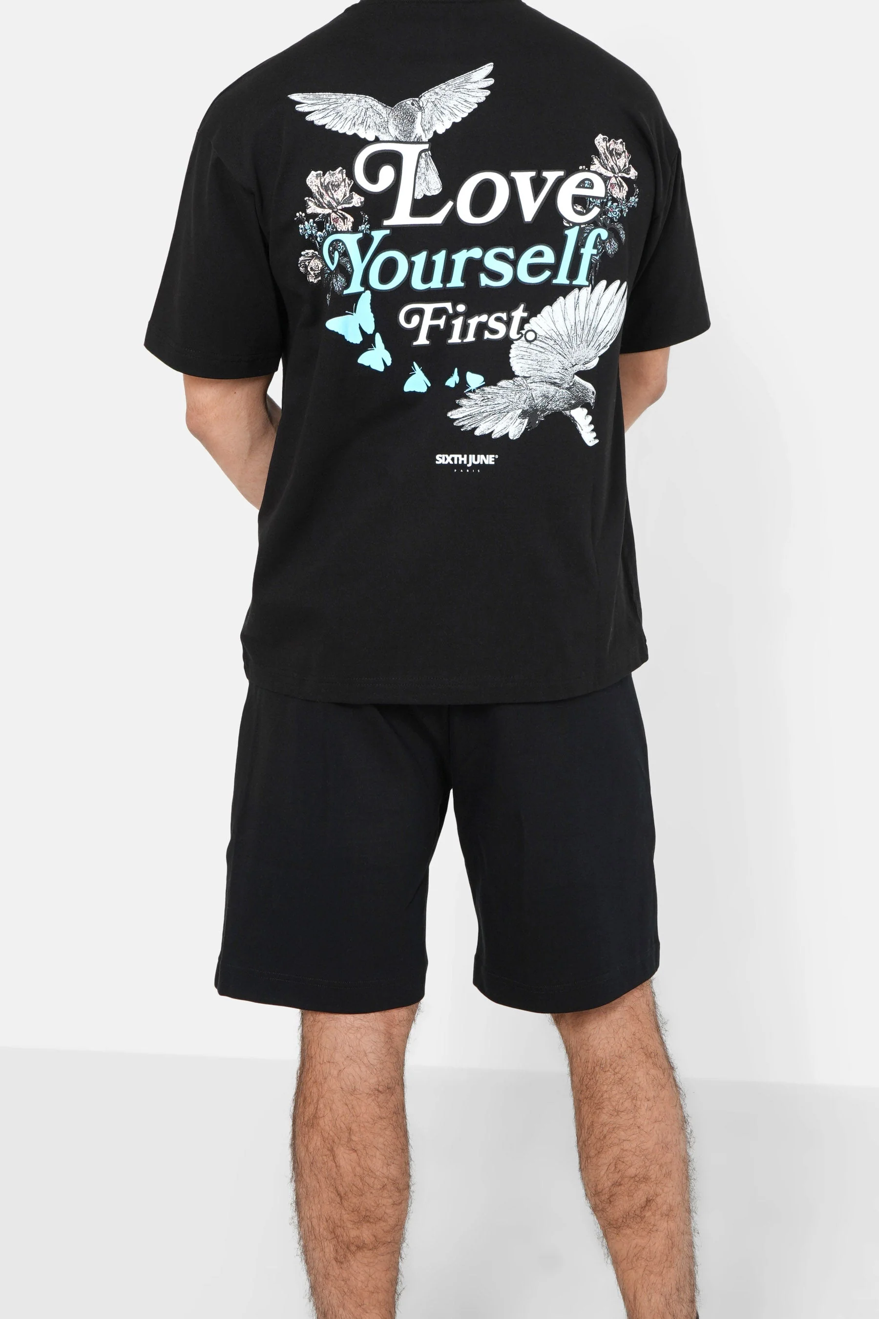 Short jersey poches cargo Noir - Image 5