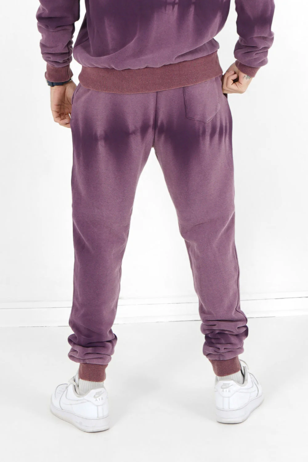 Jogging effet délavé Violet foncé - Image 5