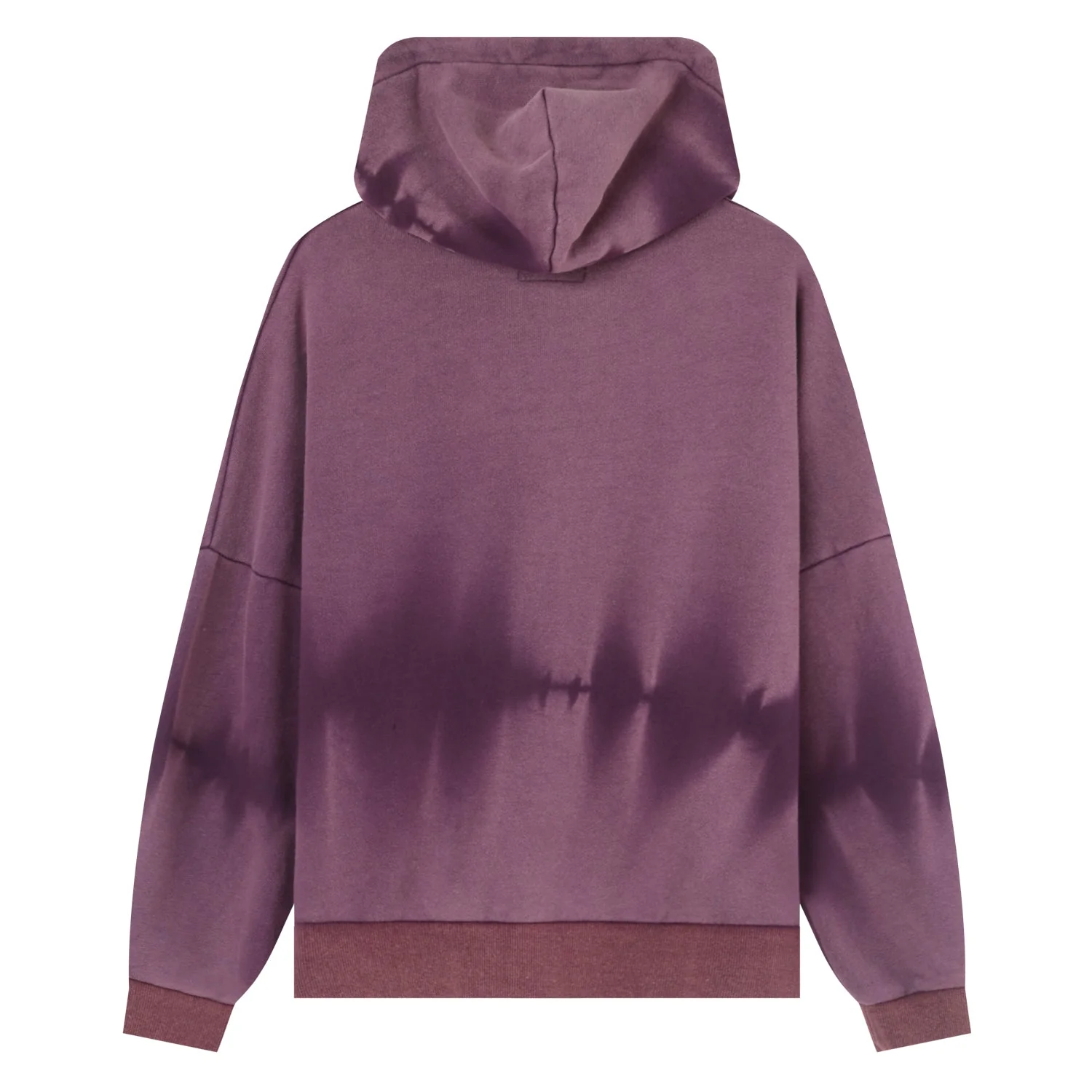 Gilet délavé capuche Violet foncé - Image 7