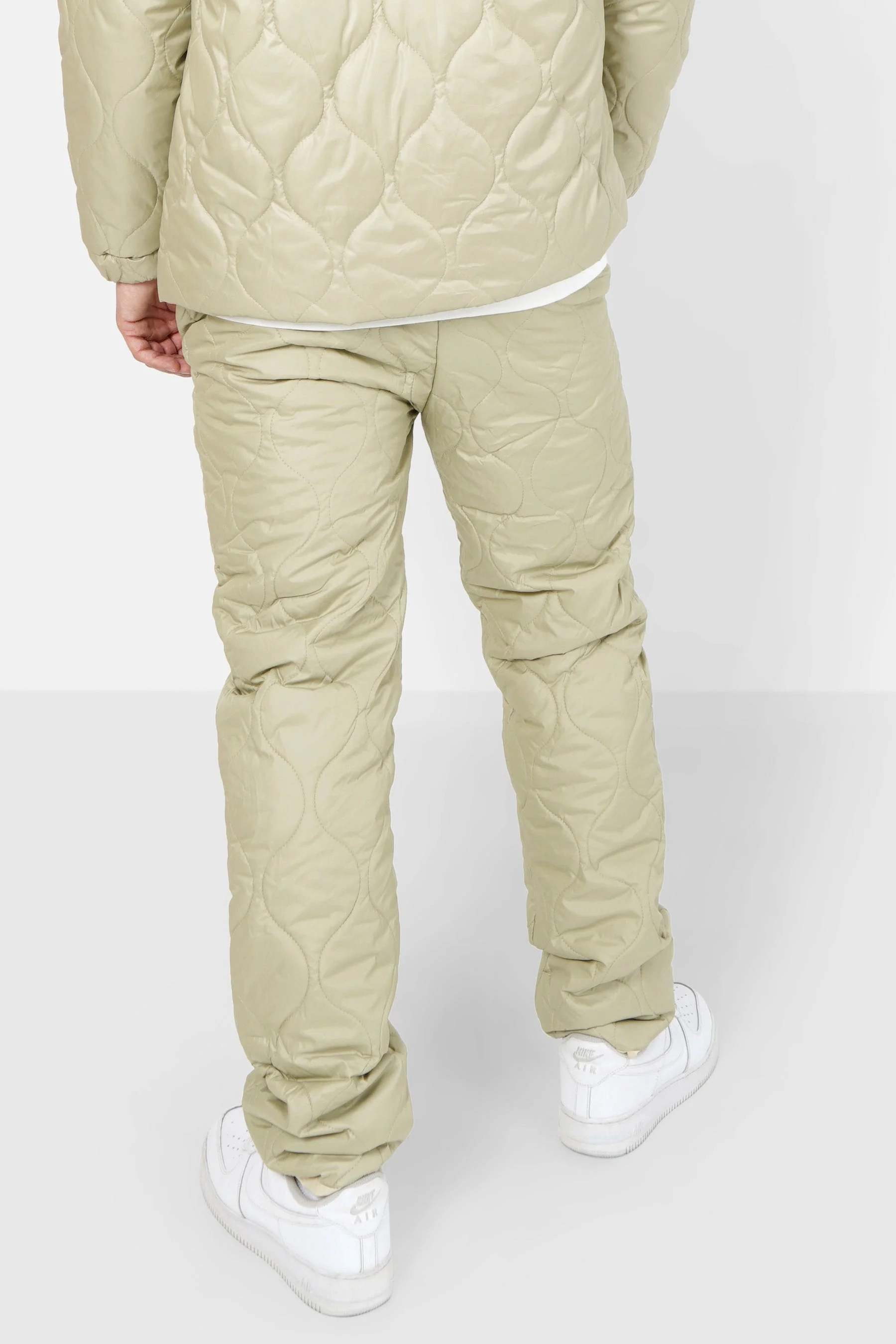 Pantalon matelassé vague Vert kaki - Image 5