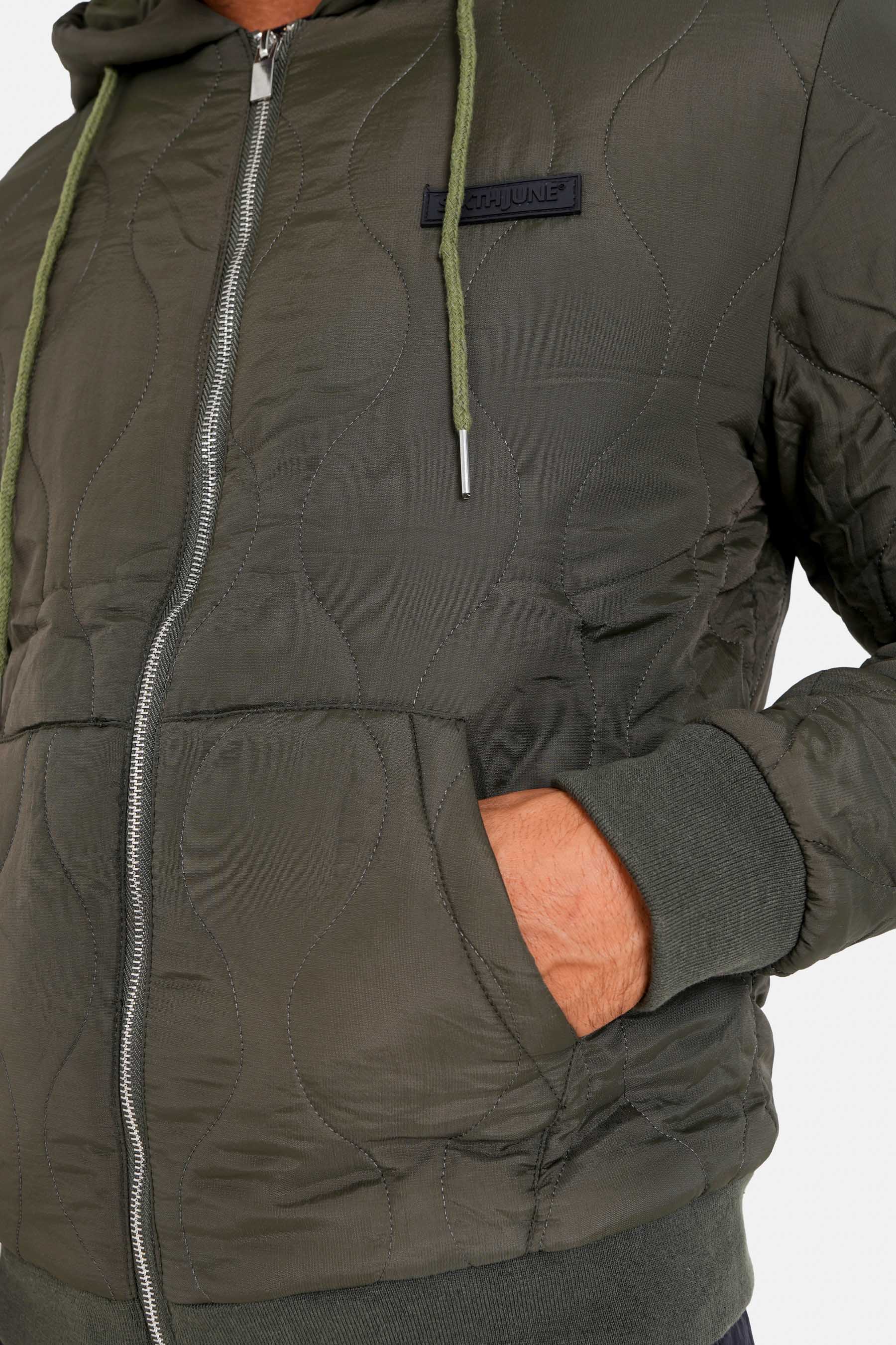 Veste matelassée wavy Vert kaki - Image 3