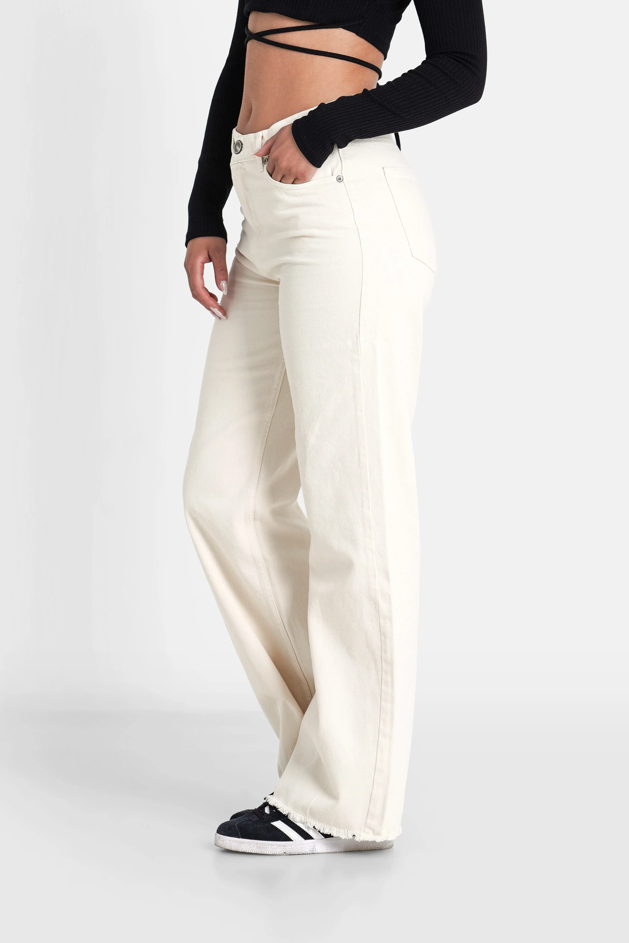 WIDE LEG denim pant - Image 4