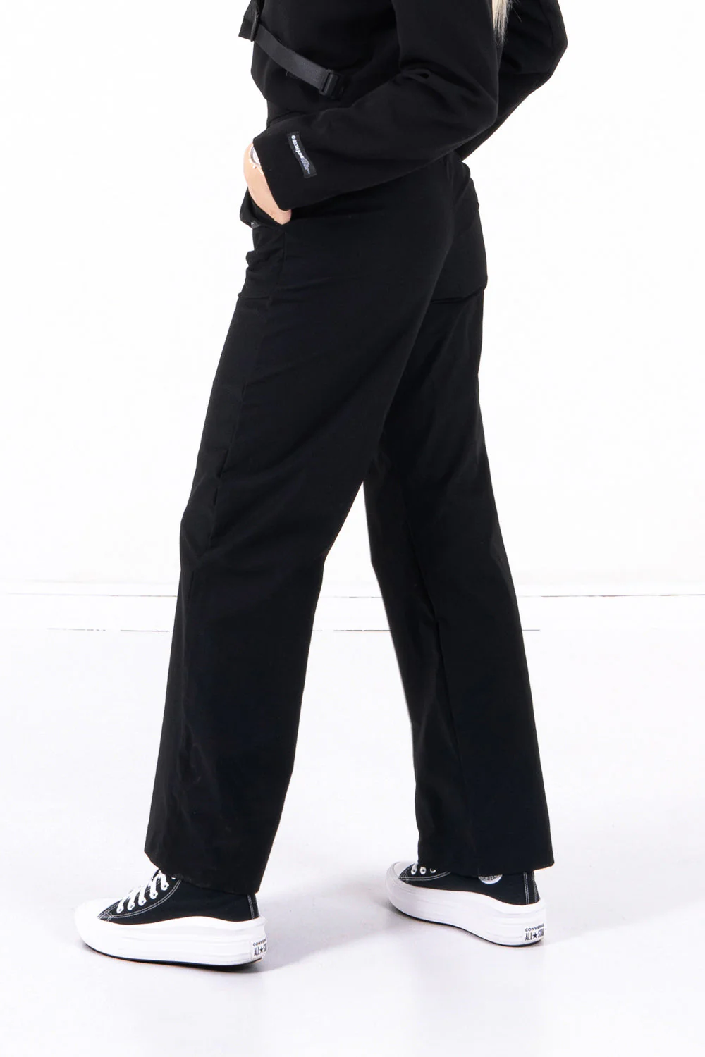 Pantalon large sergé Noir - Image 4