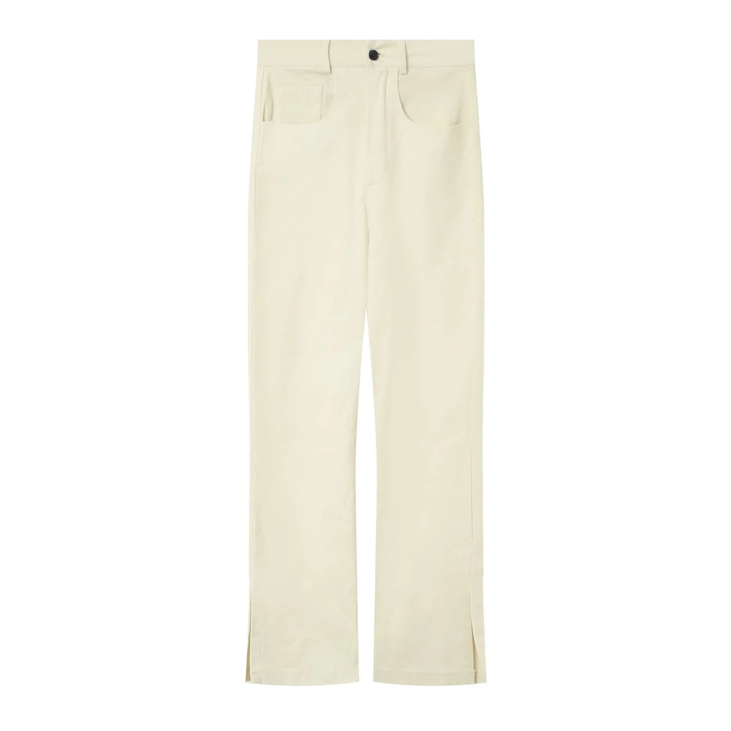 Pantalon droit fentes Blanc - Image 6