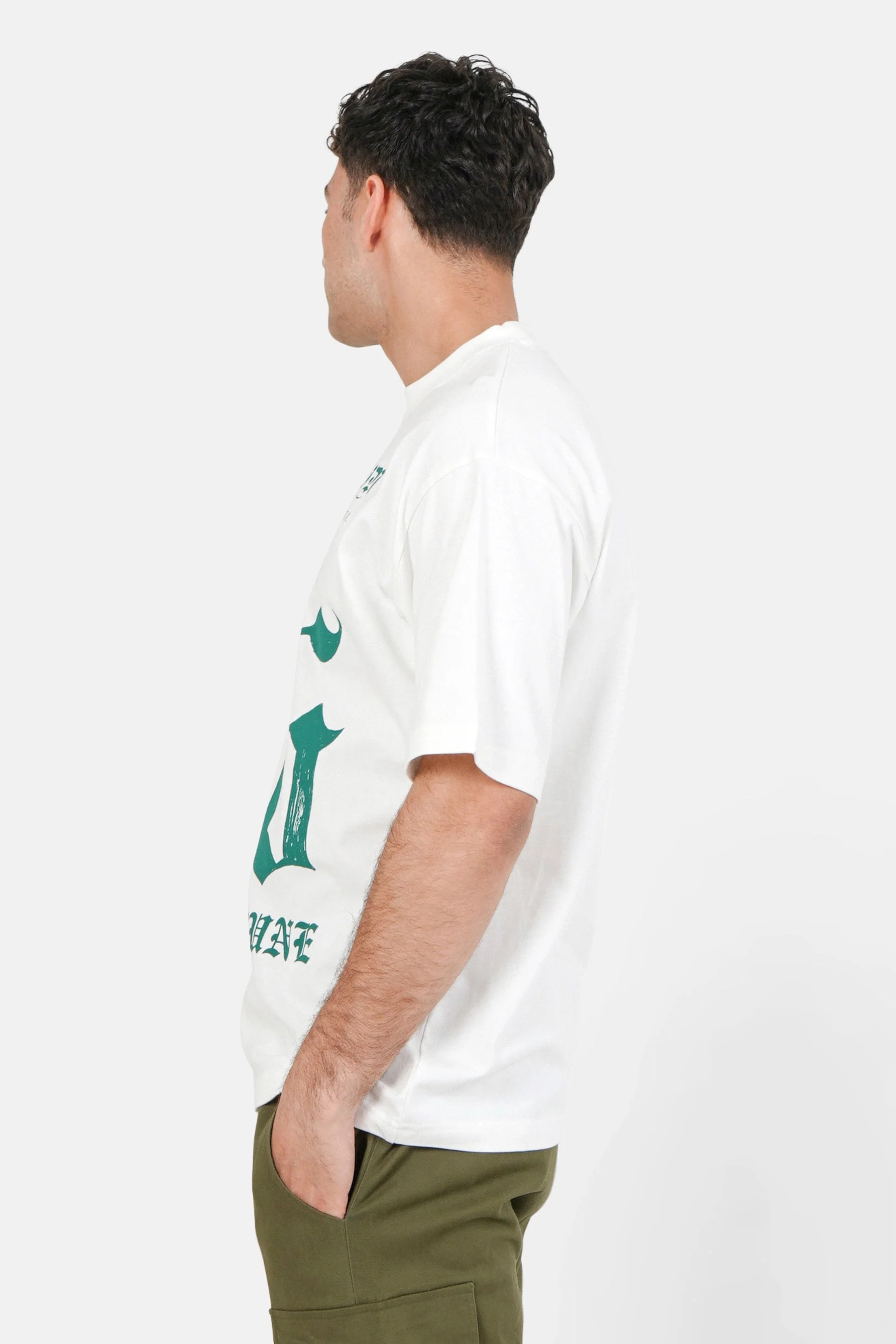 T-shirt chiffres gothiques Blanc - Image 4