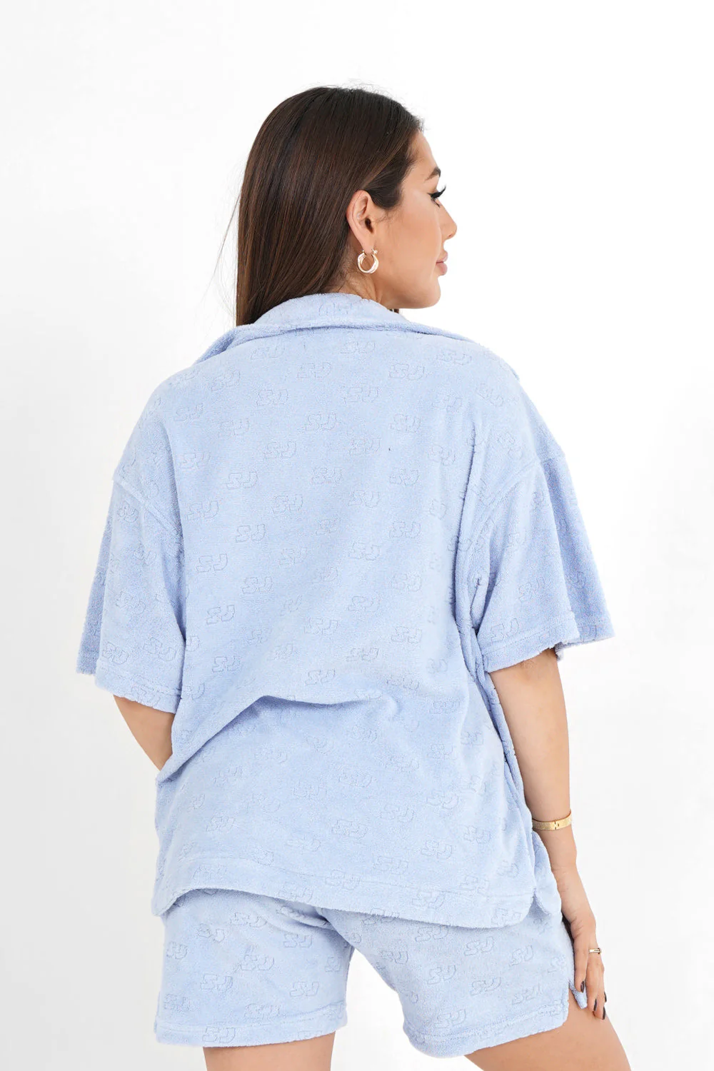 Chemise monogramme towel Bleu - Image 5