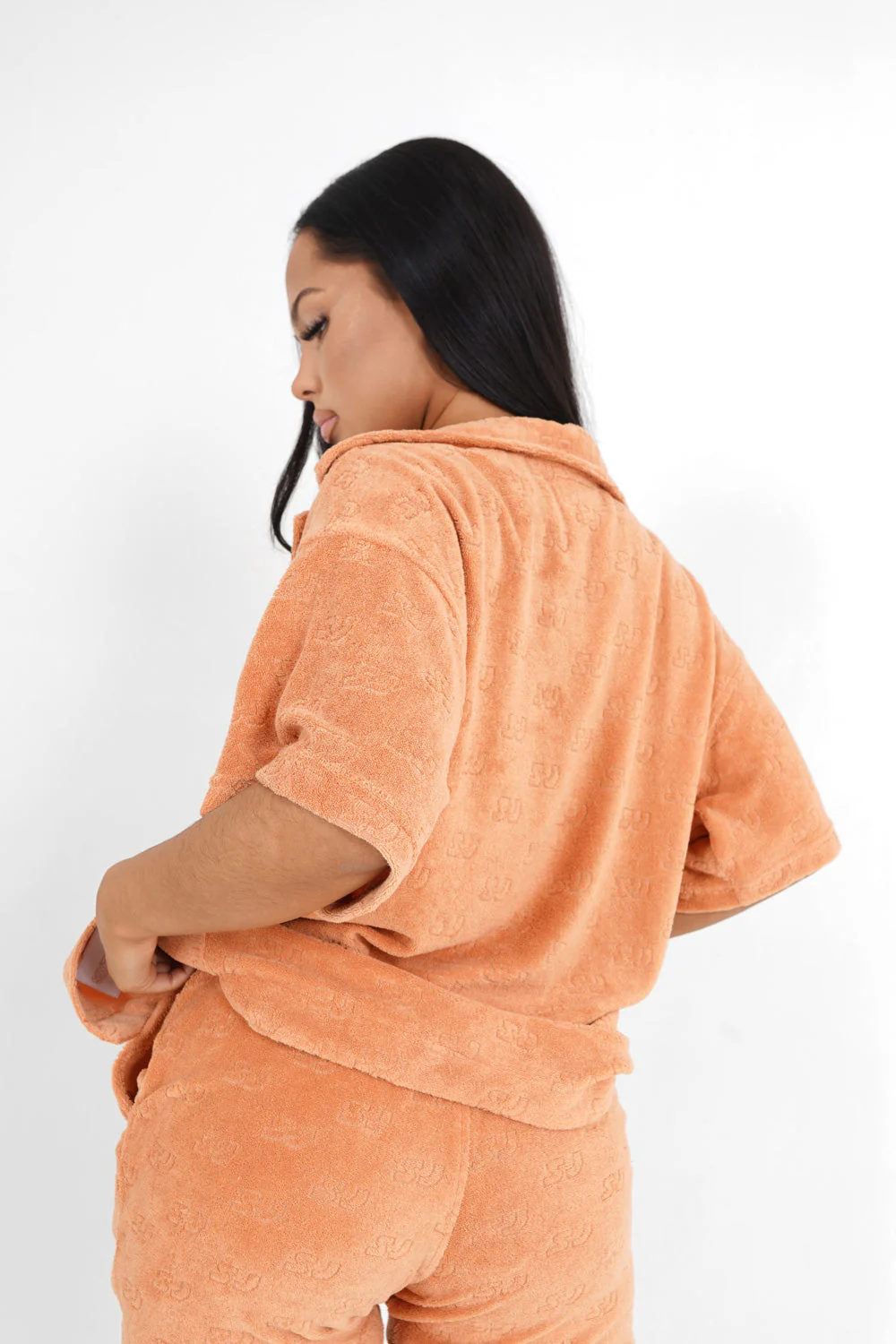 Chemise monogramme towel Orange - Image 5