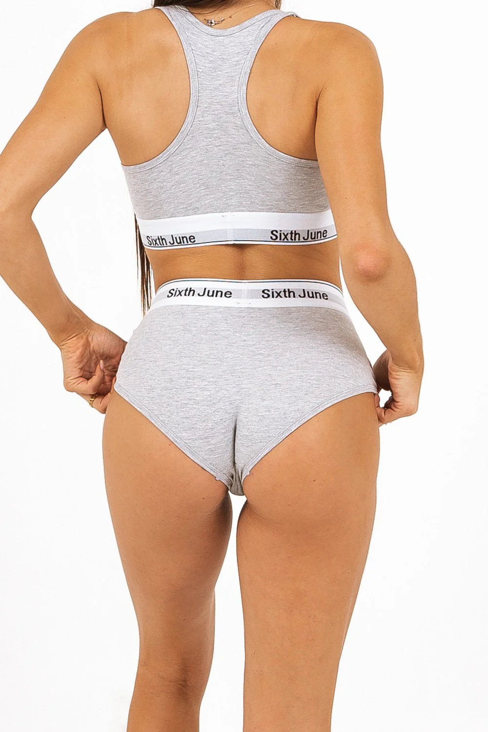 Shorty taille haute Gris - Image 5