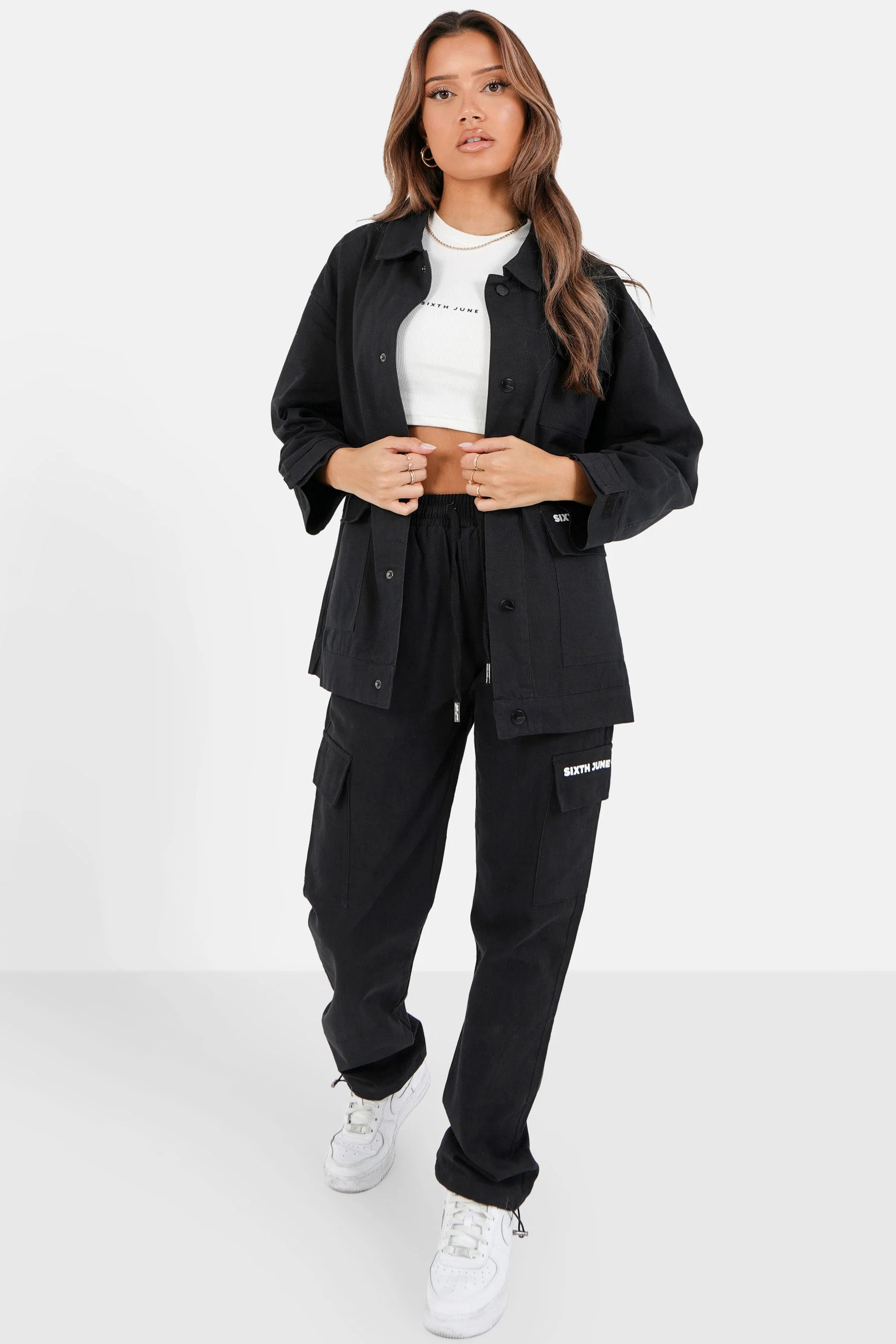 Pantalon cargo droit Noir - Image 2