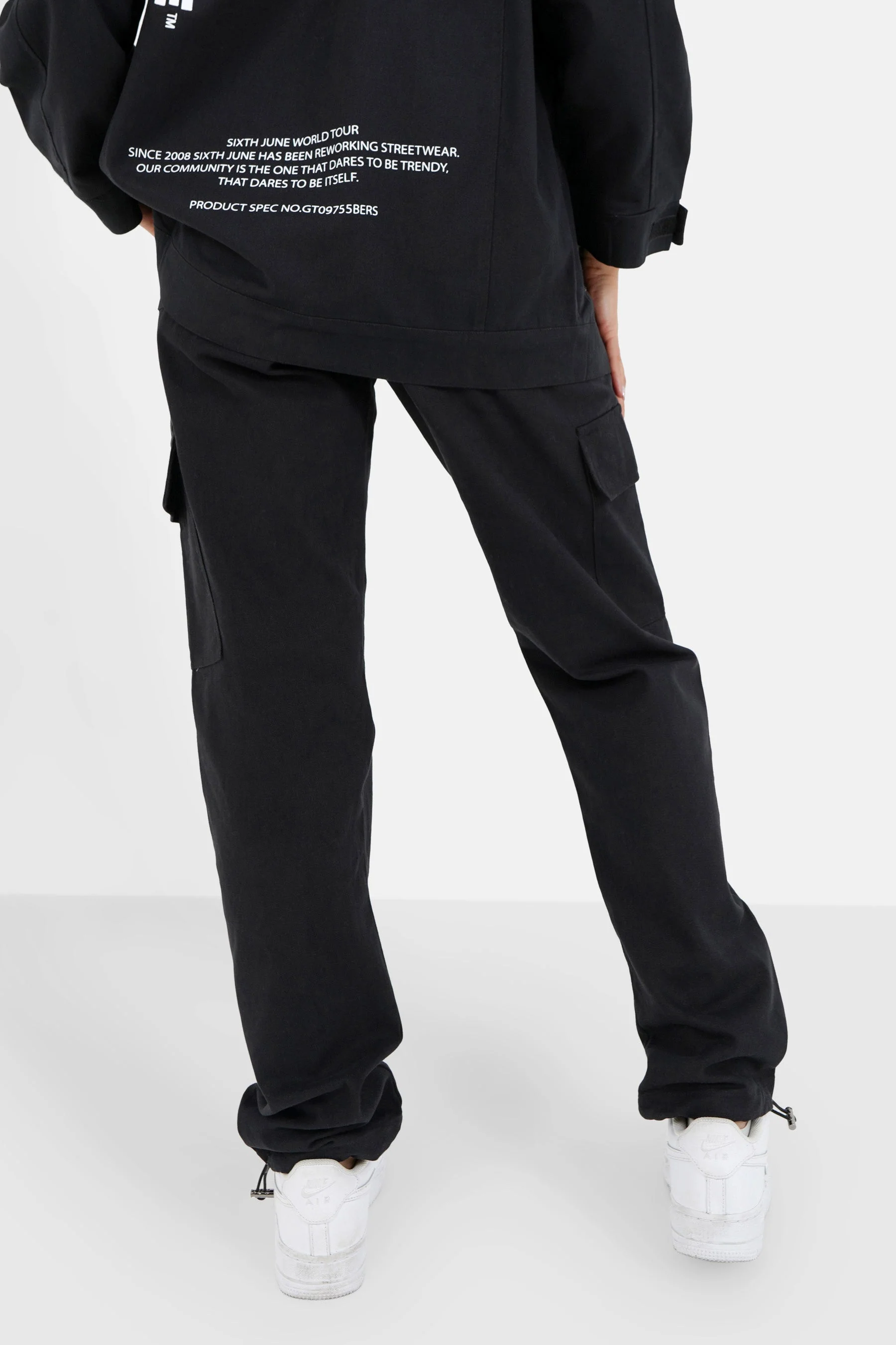 Pantalon cargo droit Noir - Image 5