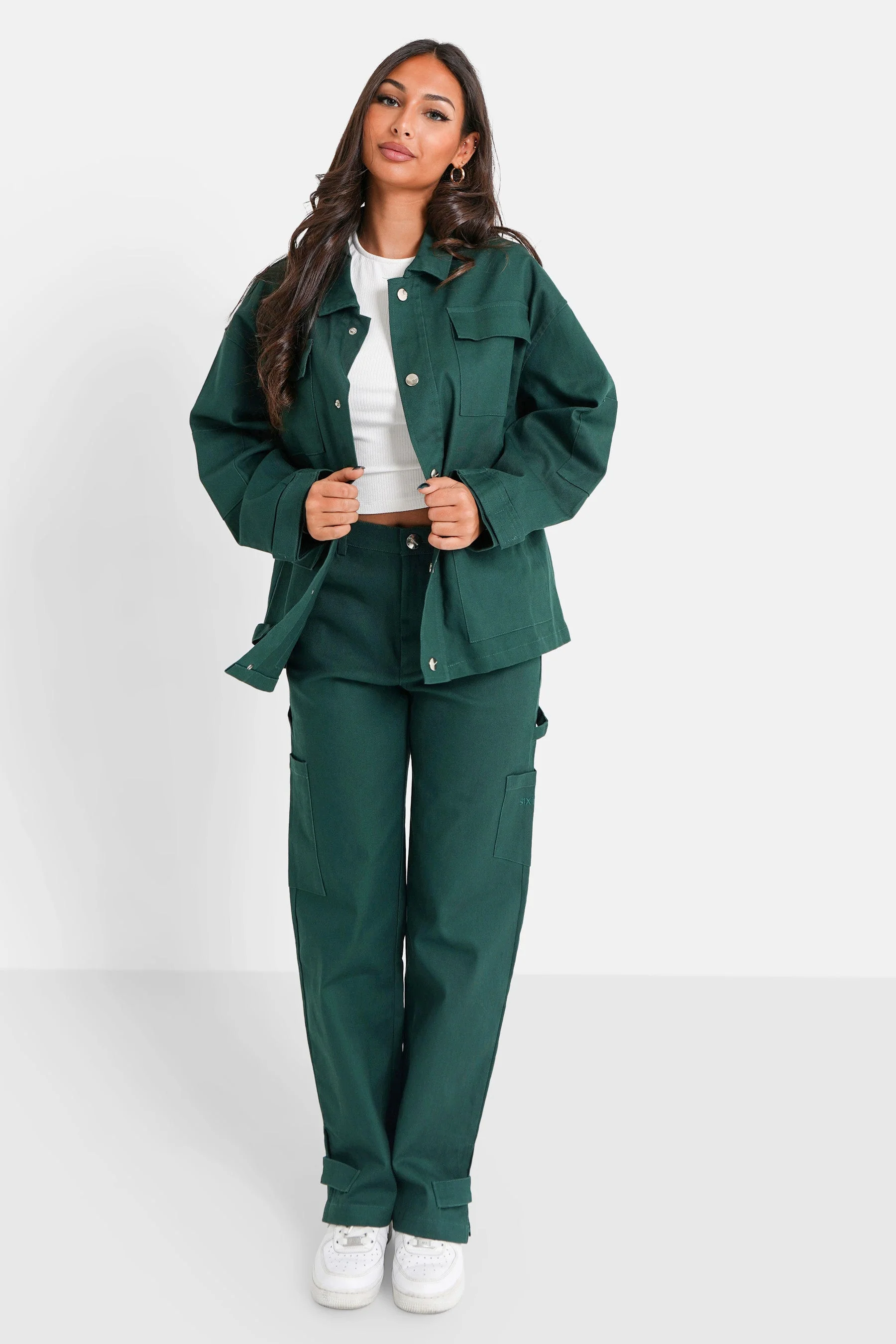 Veste poches cargo Vert foncé - Image 2