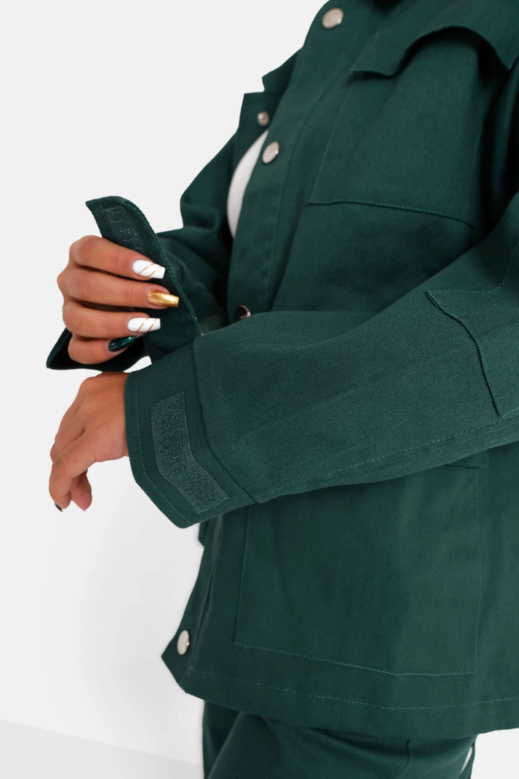 Veste poches cargo Vert foncé - Image 3